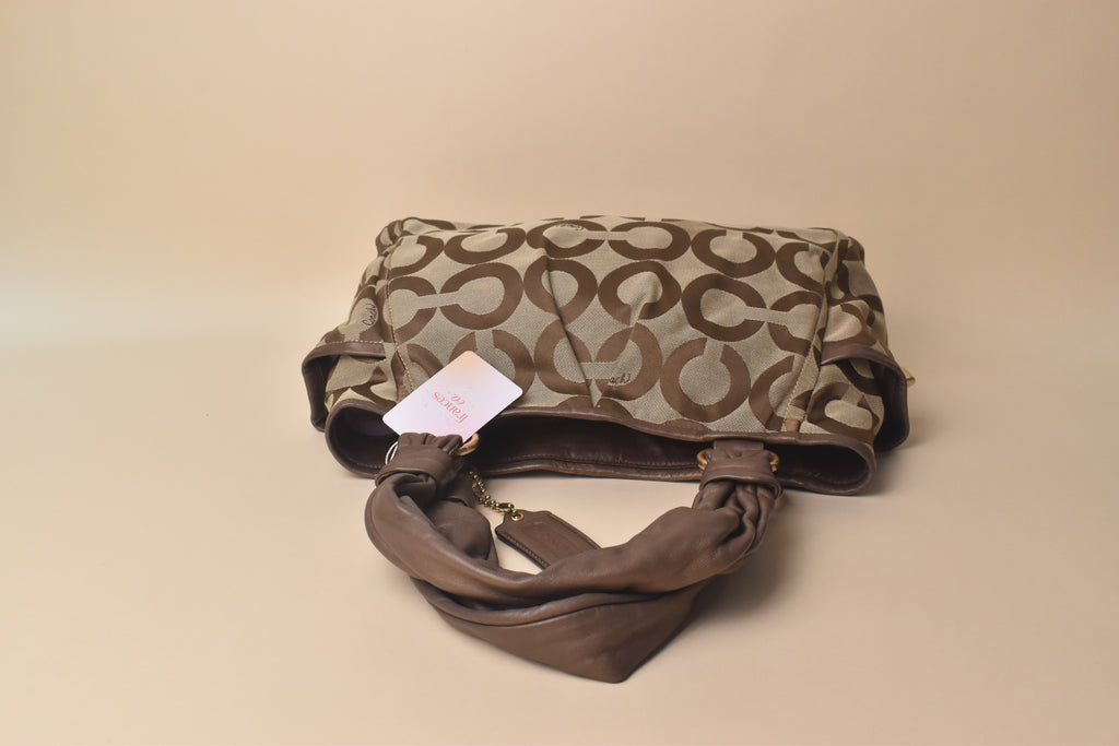 Coach Parker Op Art Tote – Khaki/Brown