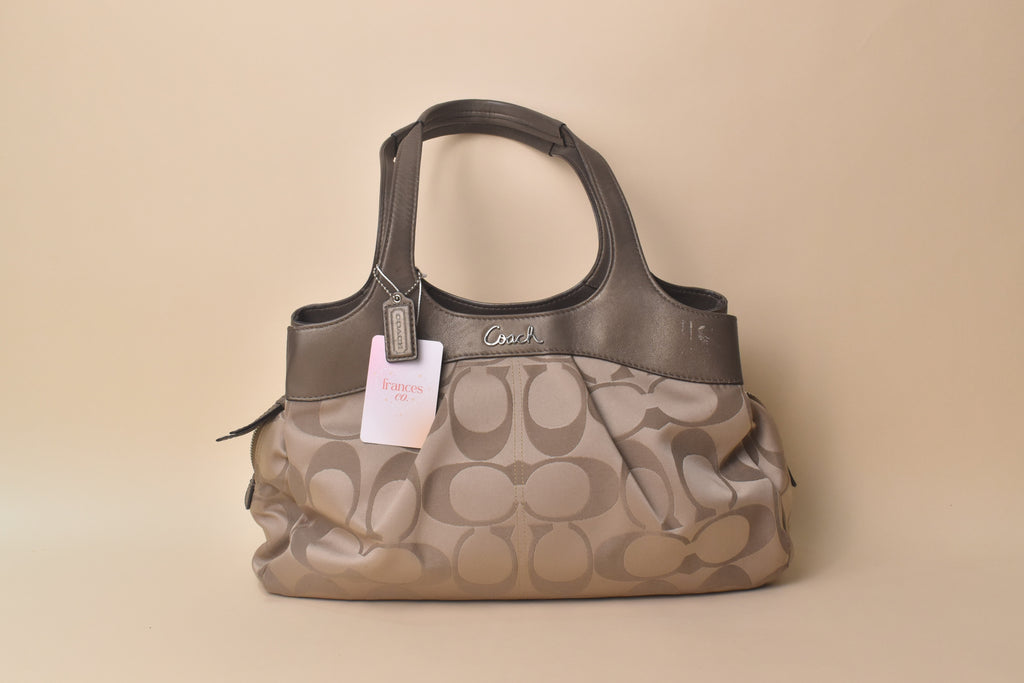 Coach Lexi Signature Hobo Satchel – Champagne/Taupe