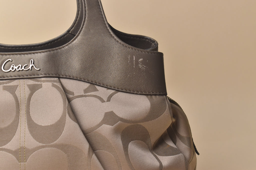 Coach Lexi Signature Hobo Satchel – Champagne/Taupe
