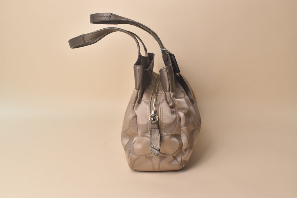 Coach Lexi Signature Hobo Satchel – Champagne/Taupe