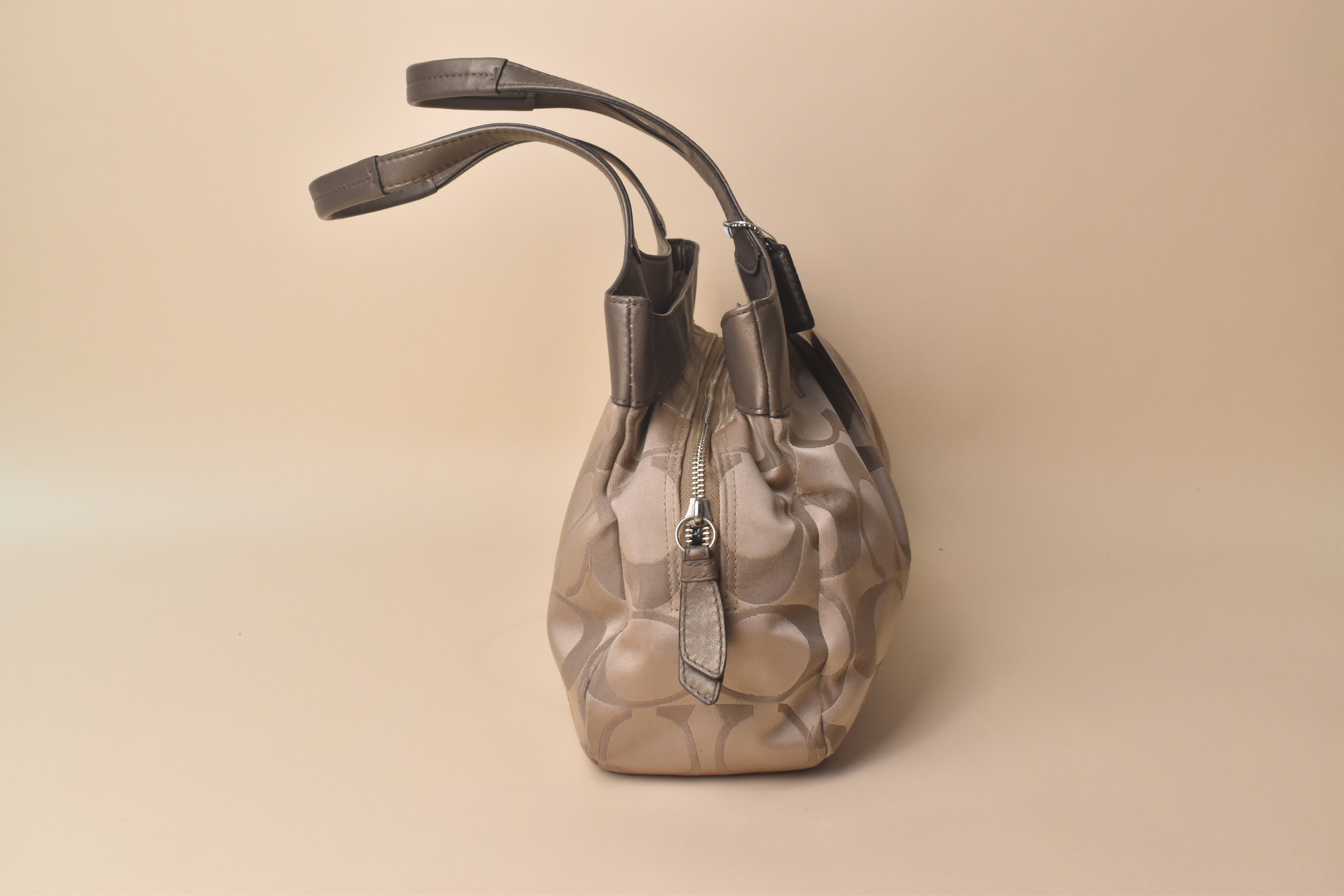Coach Lexi Signature Hobo Satchel – Champagne/Taupe