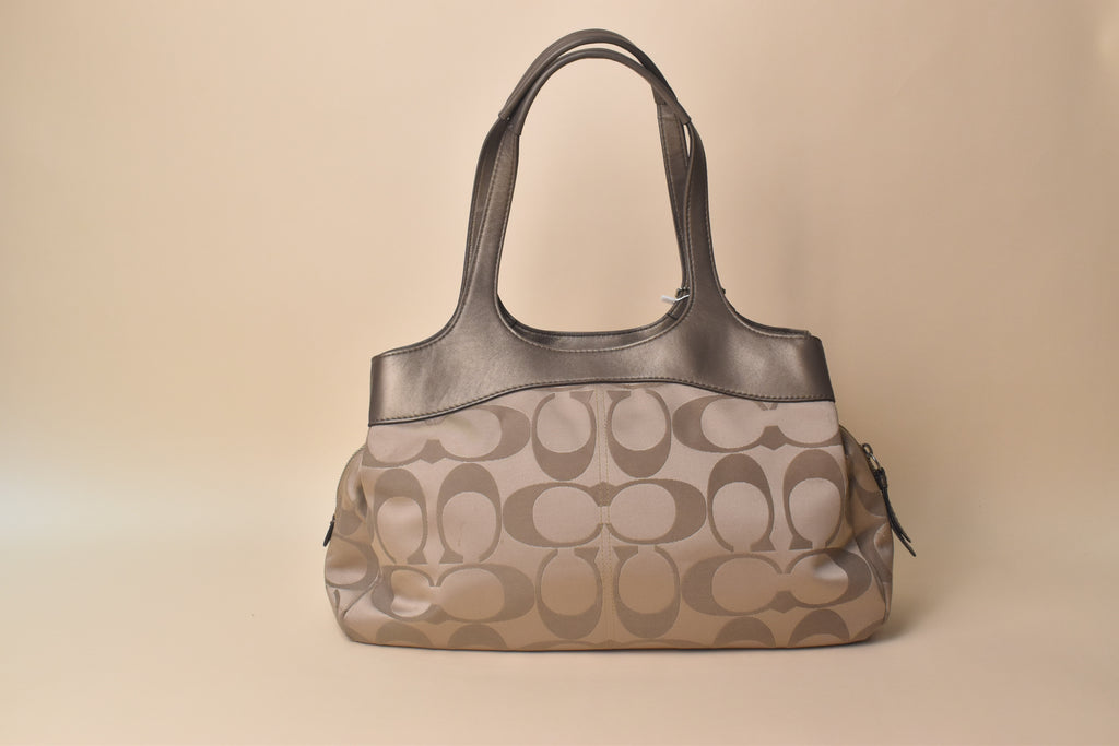 Coach Lexi Signature Hobo Satchel – Champagne/Taupe