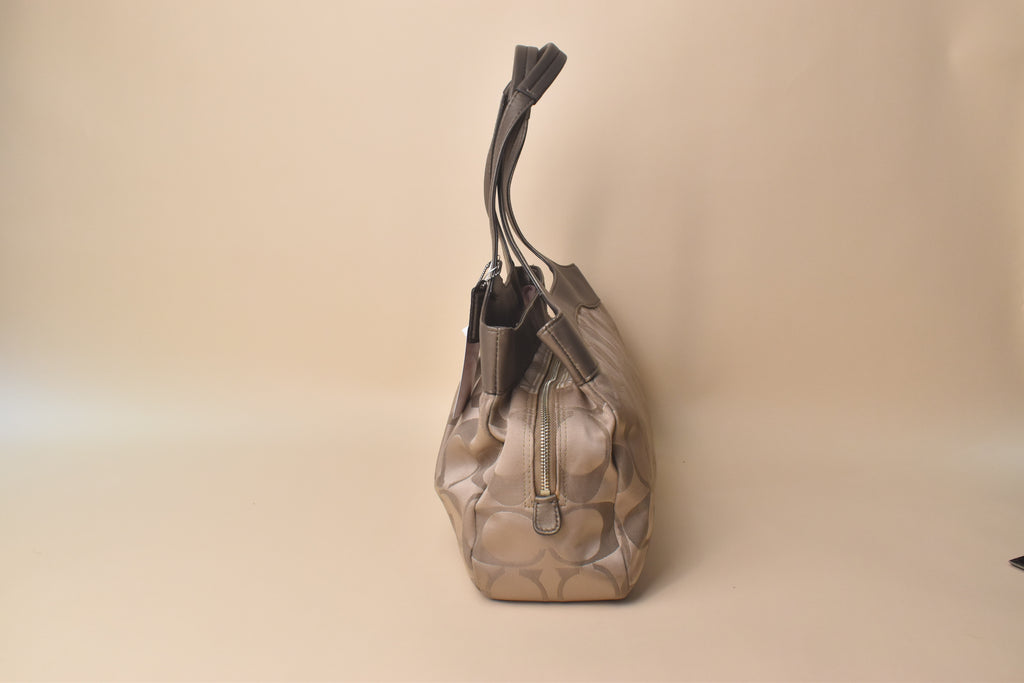Coach Lexi Signature Hobo Satchel – Champagne/Taupe