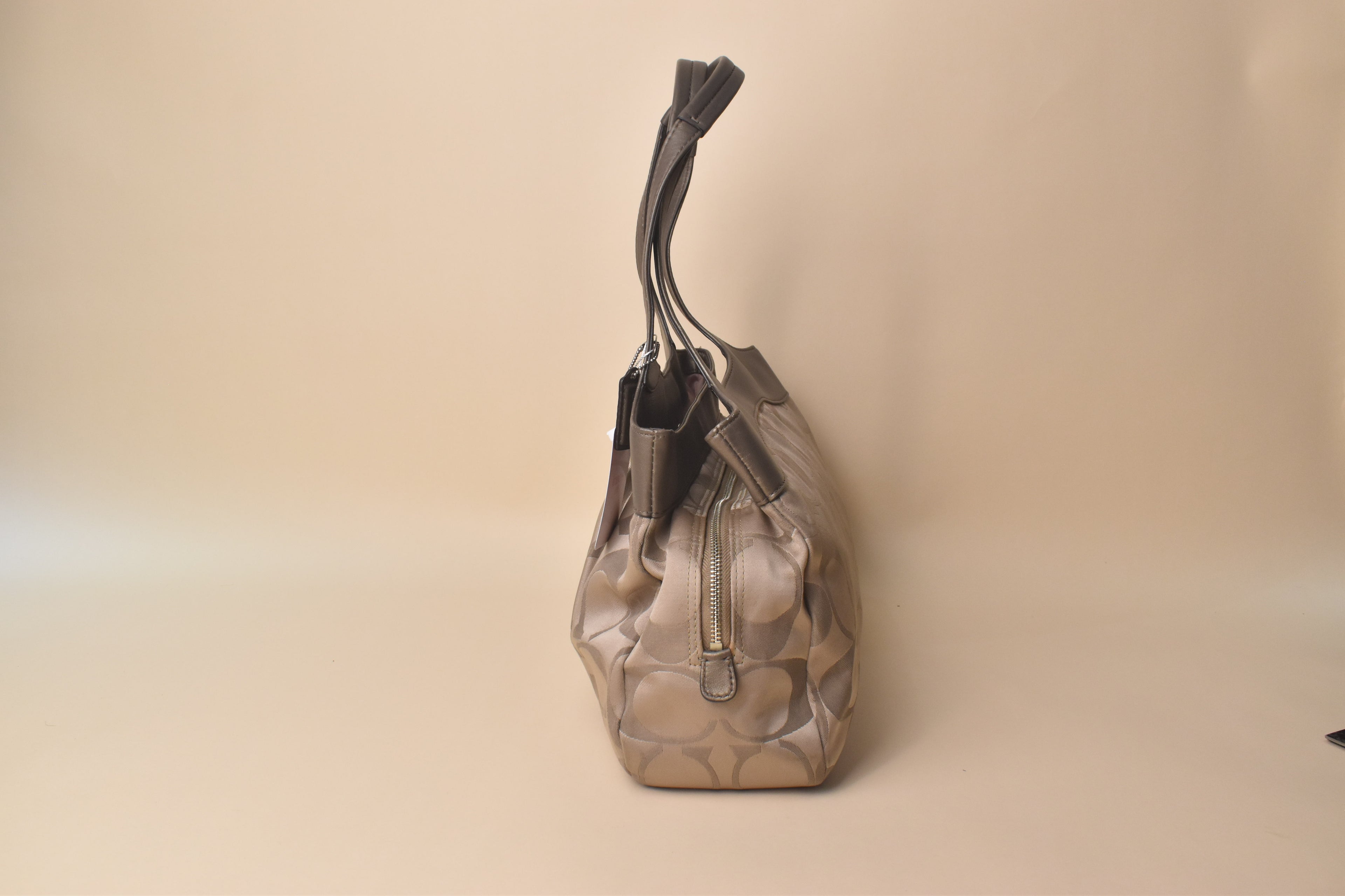 Coach Lexi Signature Hobo Satchel – Champagne/Taupe