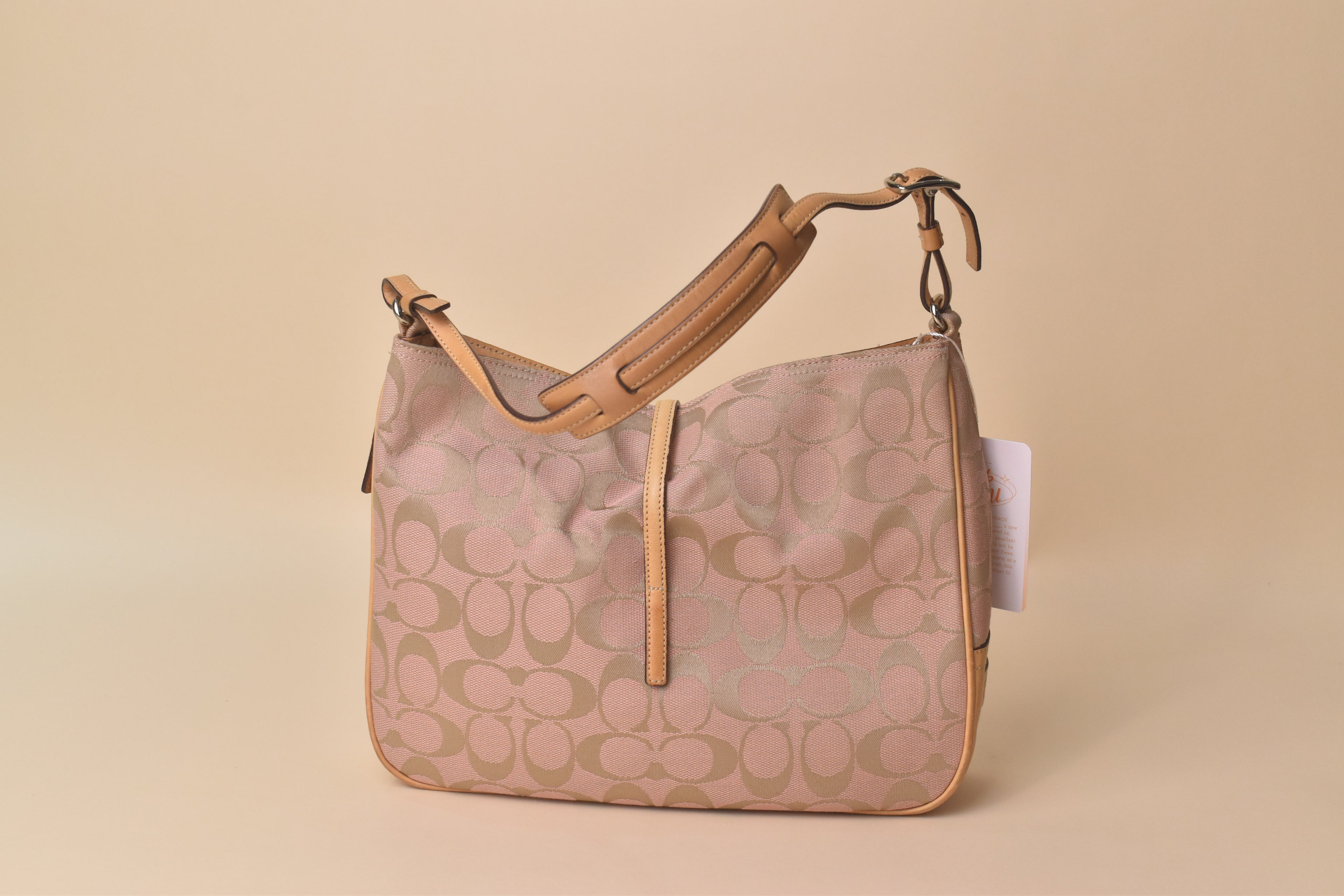 Coach Hampton Clip Hobo – Blush Pink