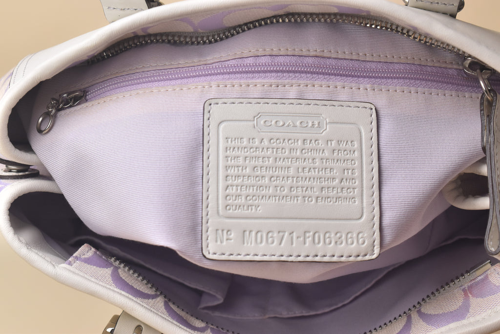 Coach Soho Signature Satchel – Lavender Mist
