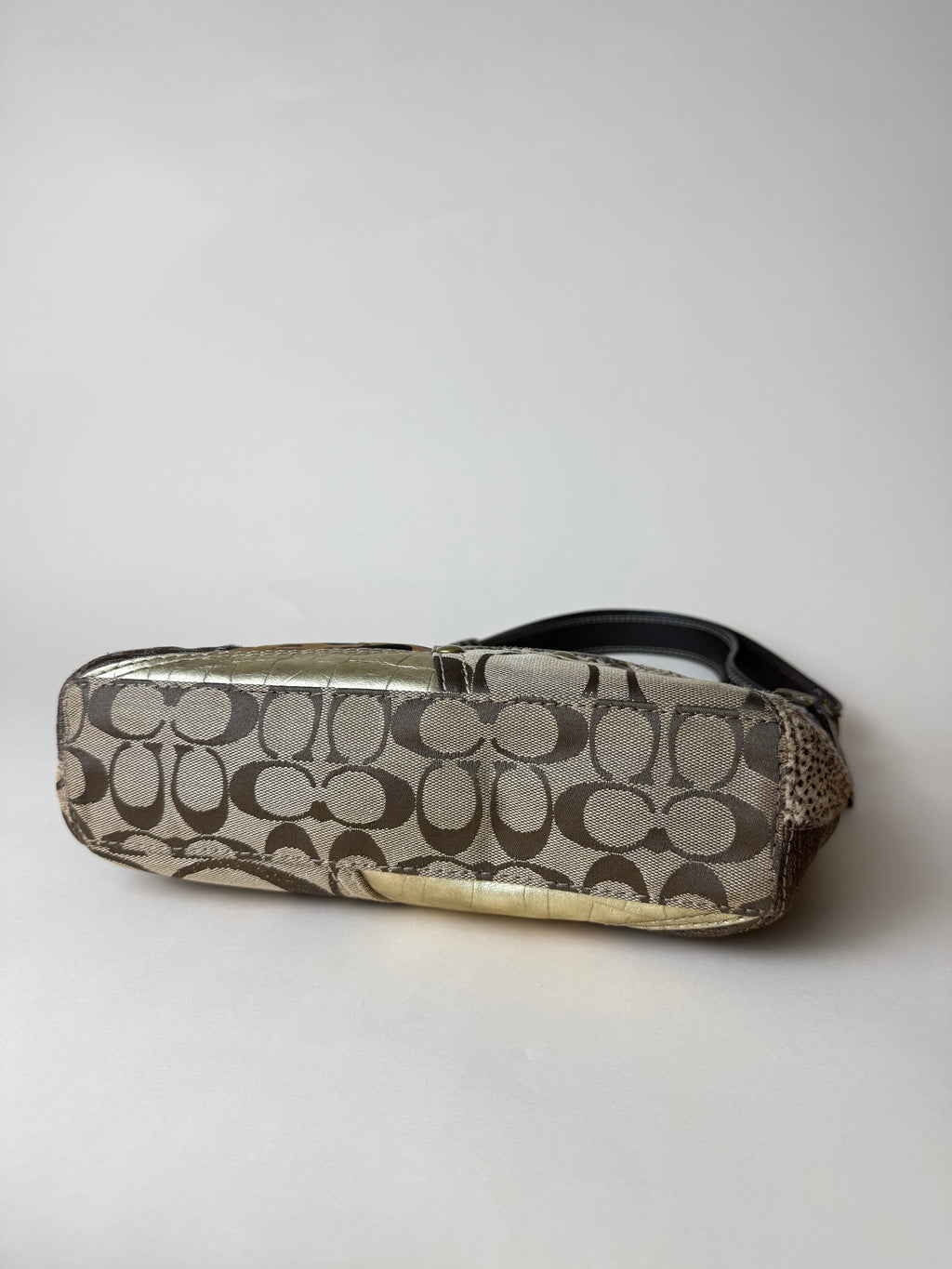 Coach Leopard Patchwork Convertible 2WAY shoulder Bag