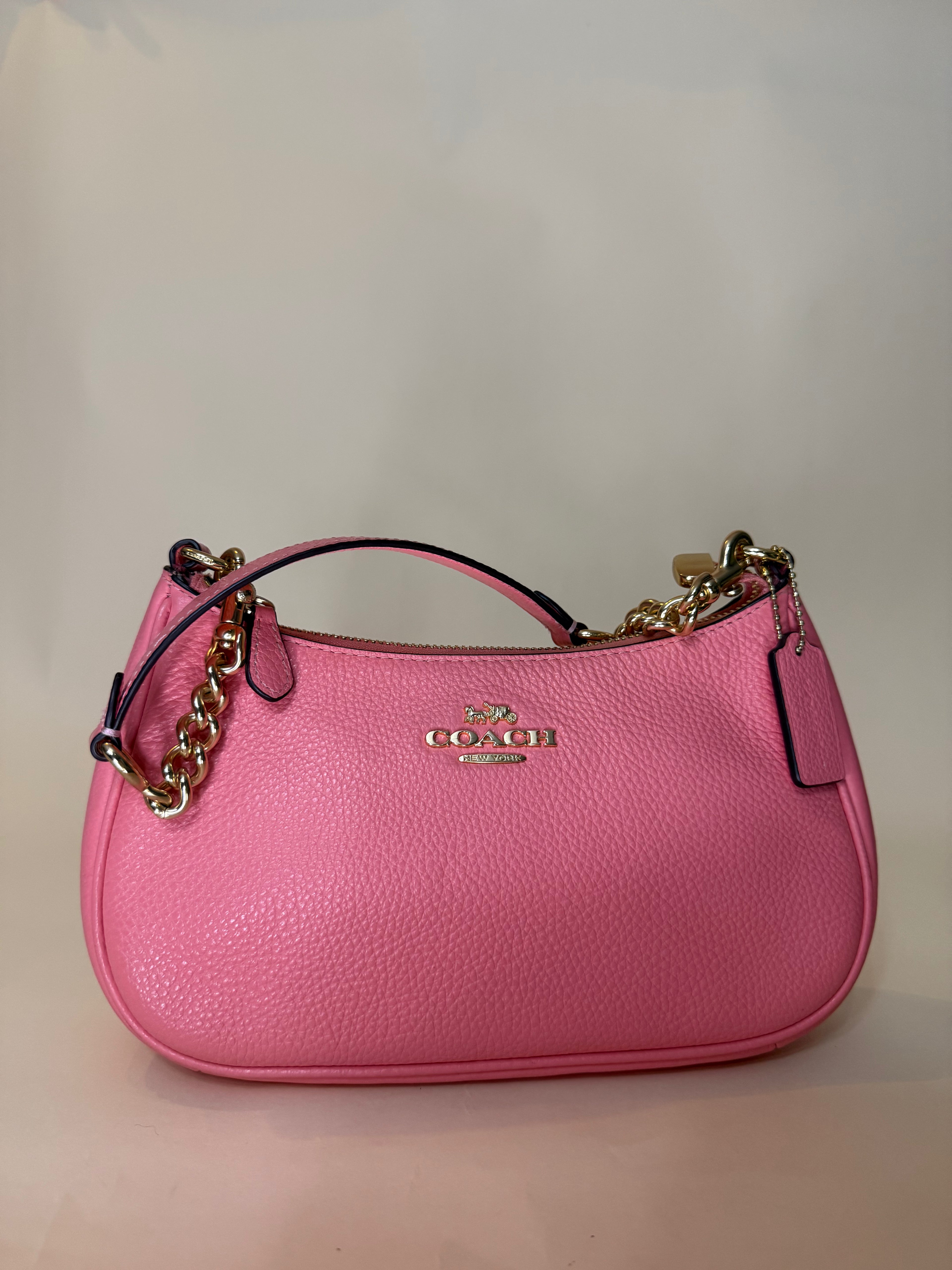 Coach Teri Hobo in rare Bubblegum pink