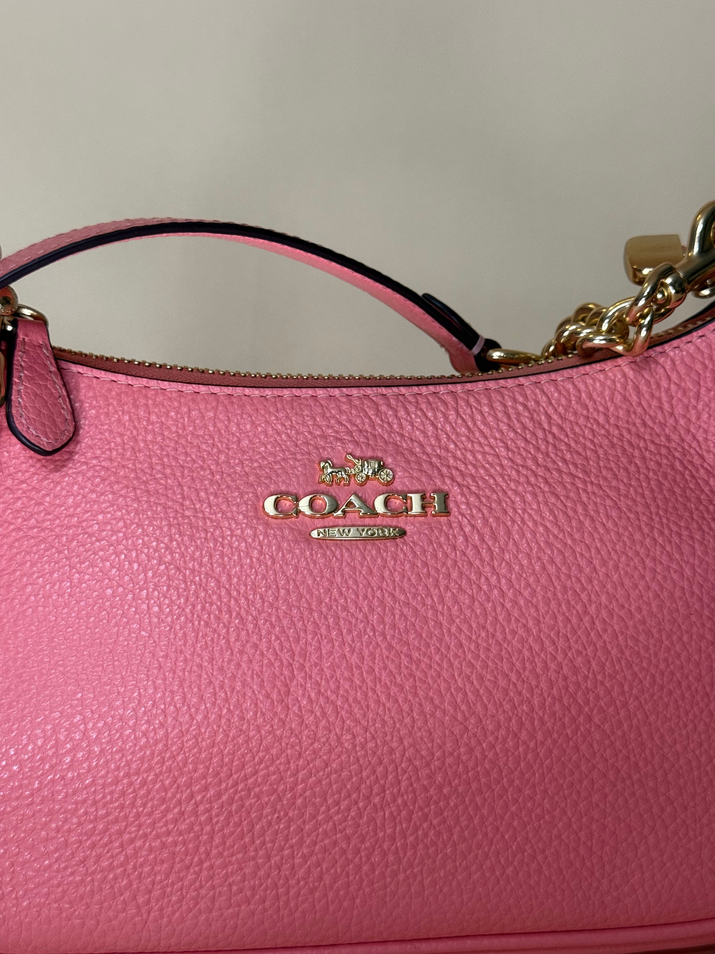 Coach Teri Hobo in rare Bubblegum pink