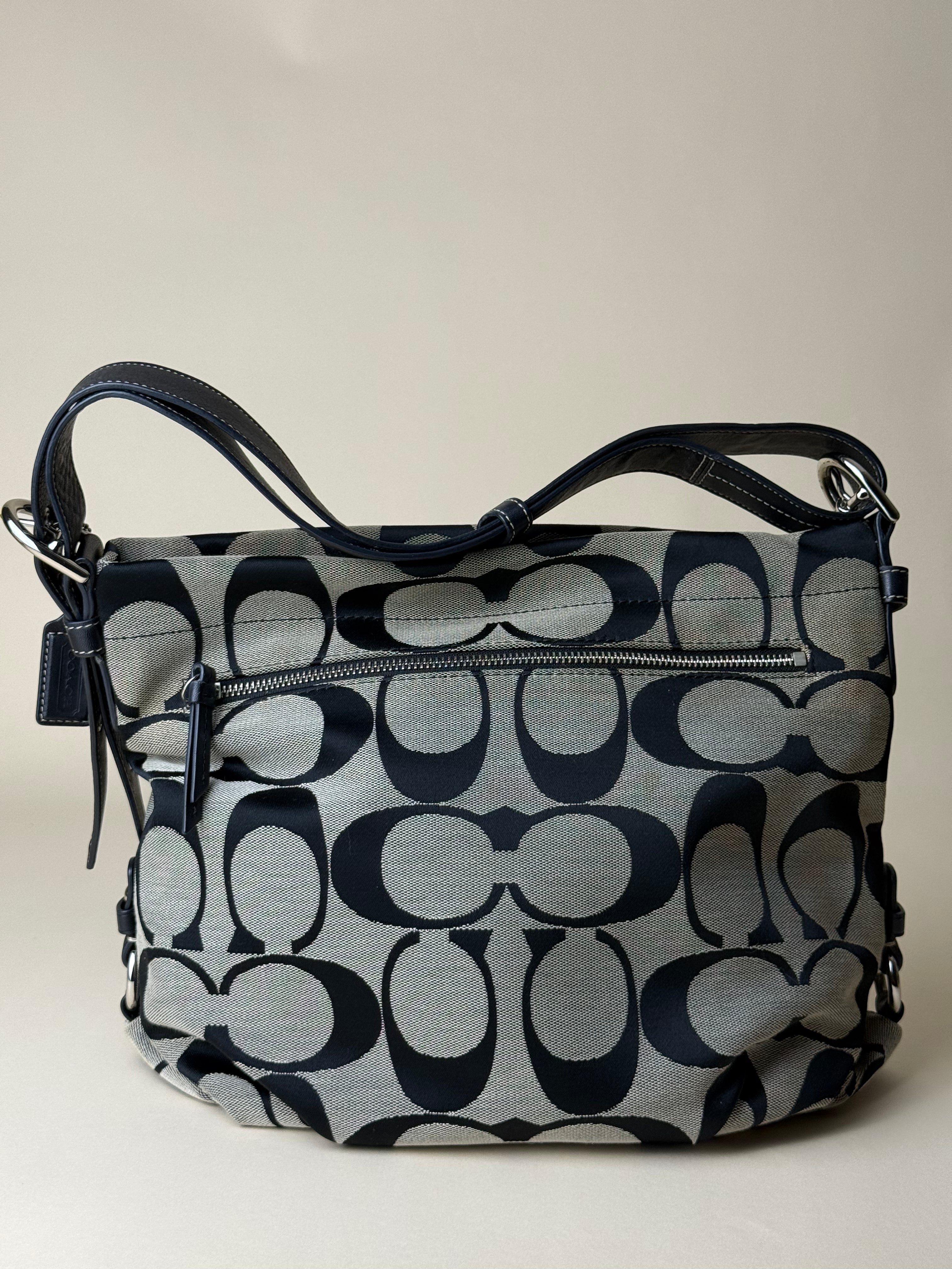 Coach Hobo in Signature Jacquard 2WAY black gray