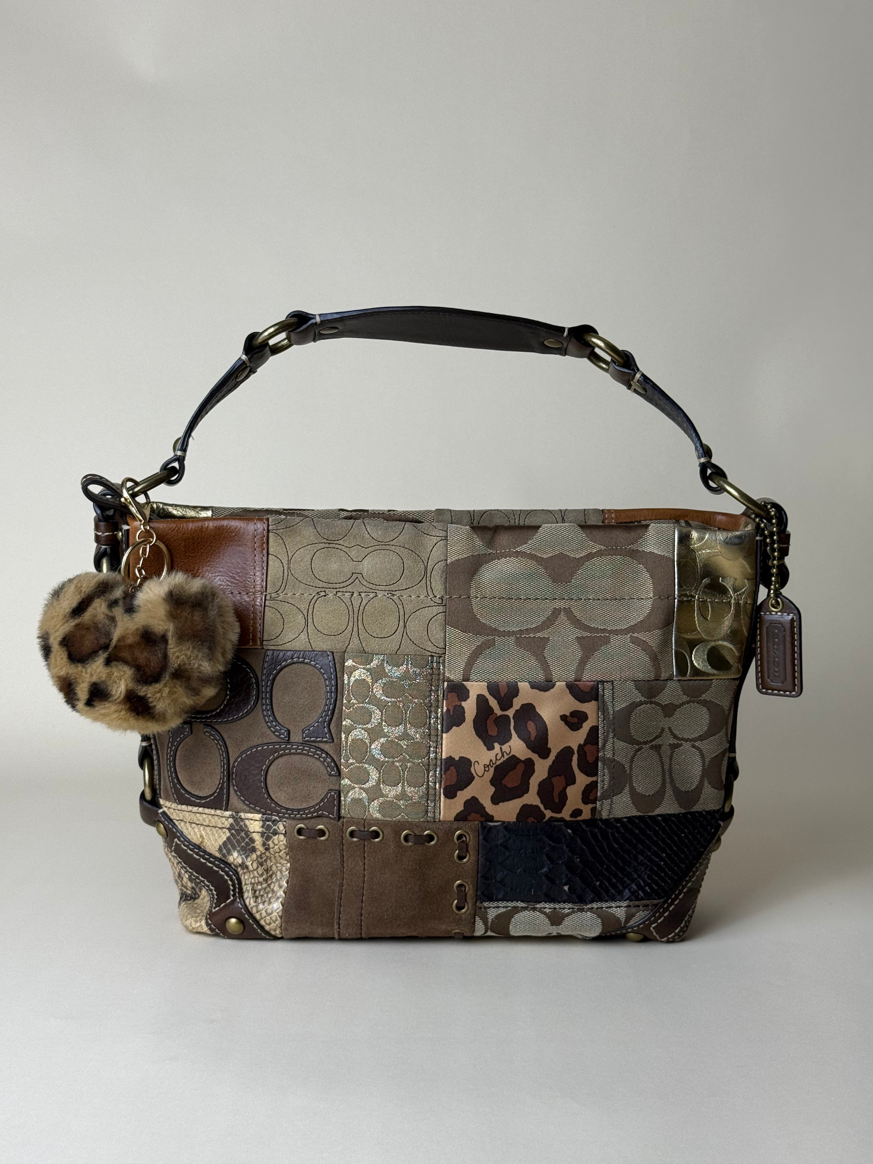 Coach Medium Carly Patchwork Rare