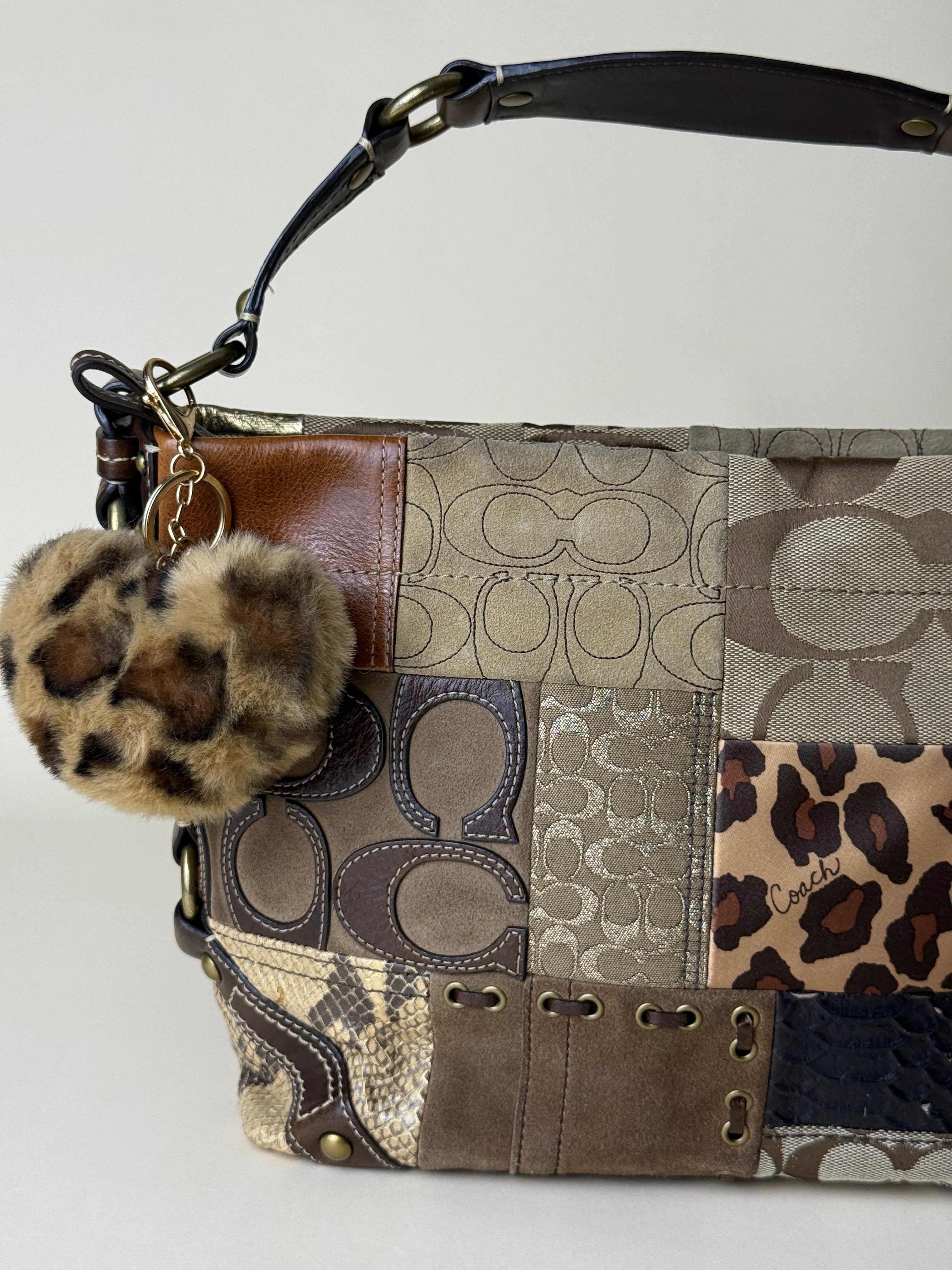 Coach Medium Carly Patchwork Rare