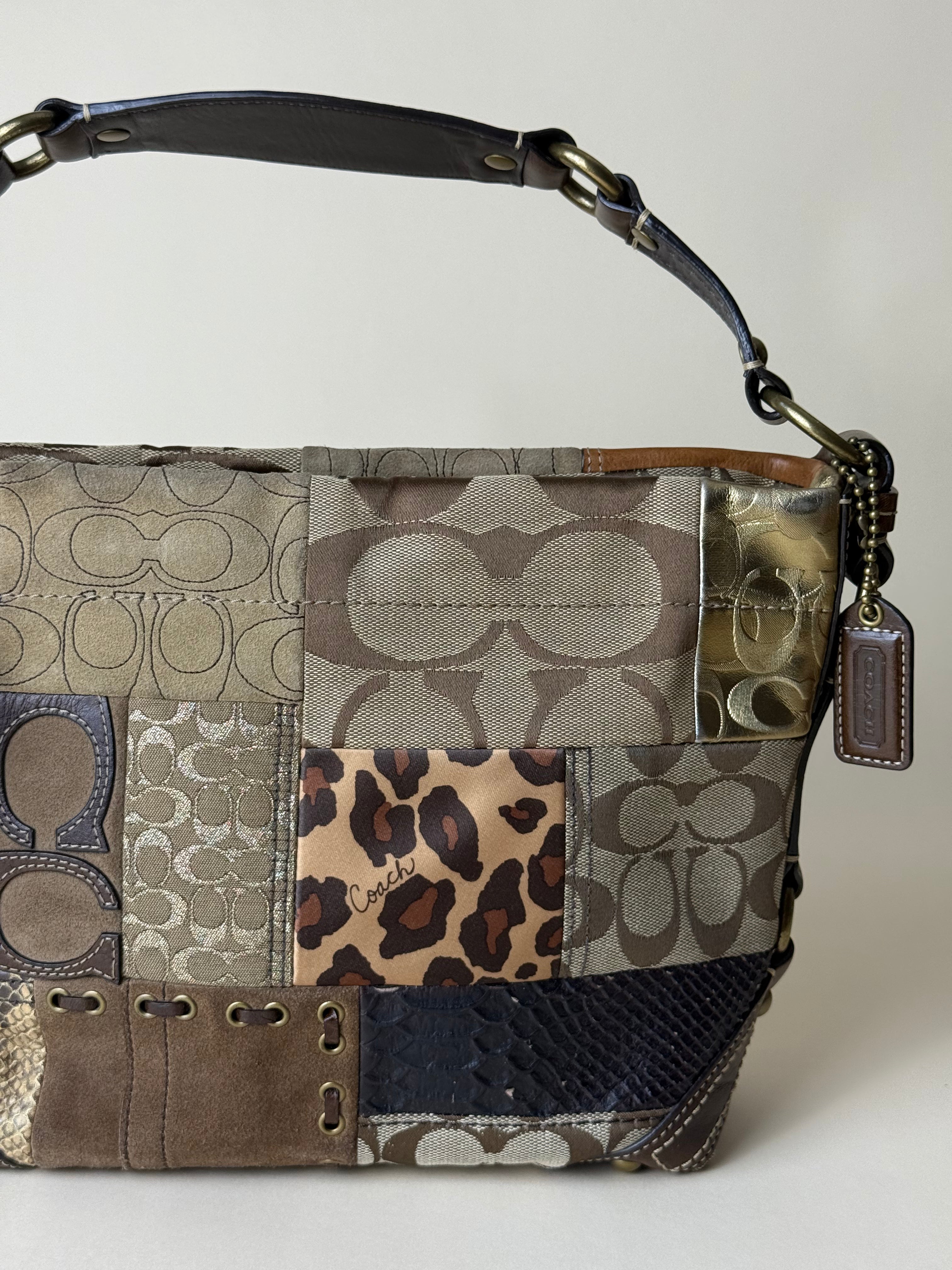 Coach Medium Carly Patchwork Rare