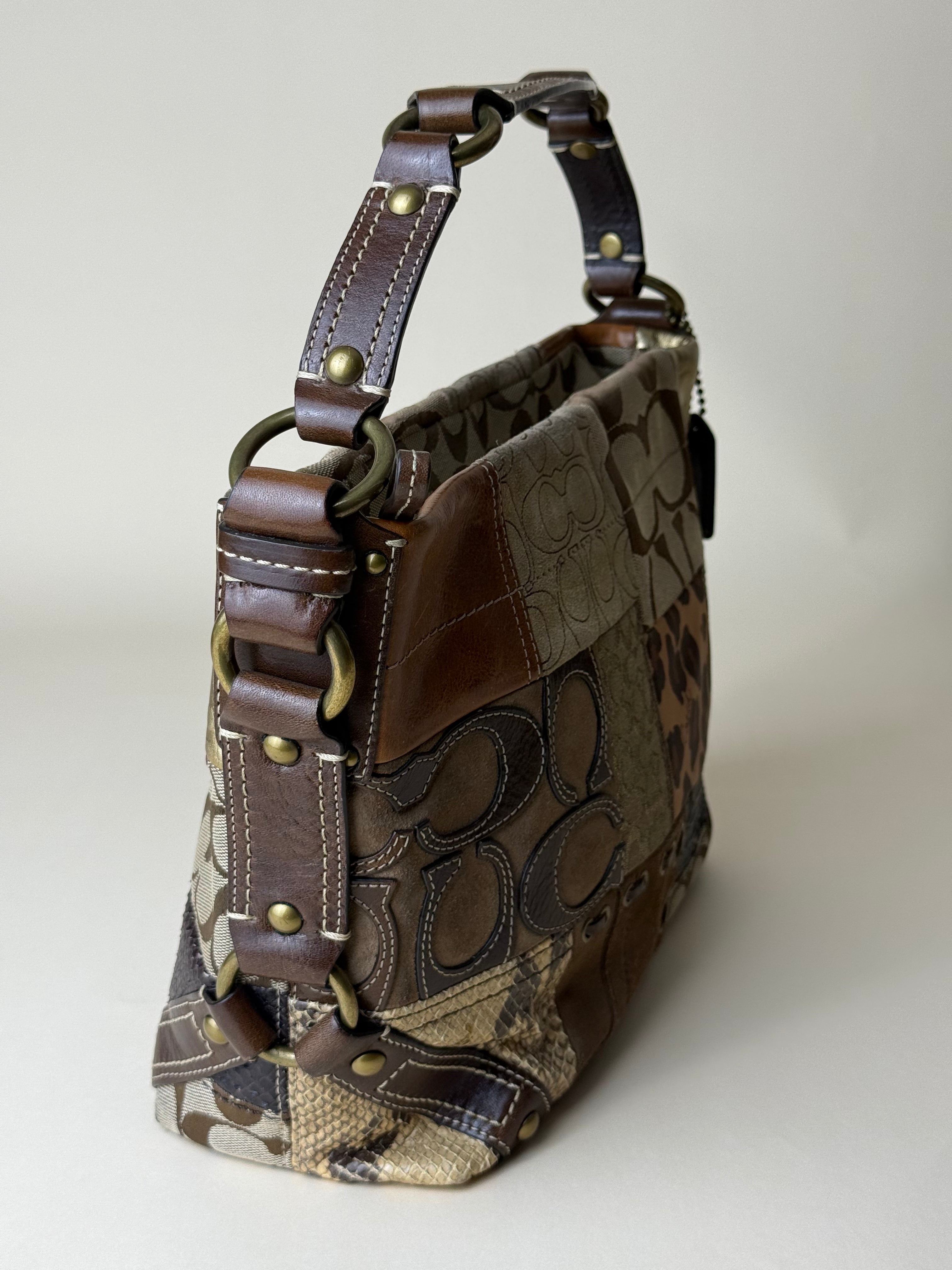 Coach Medium Carly Patchwork Rare