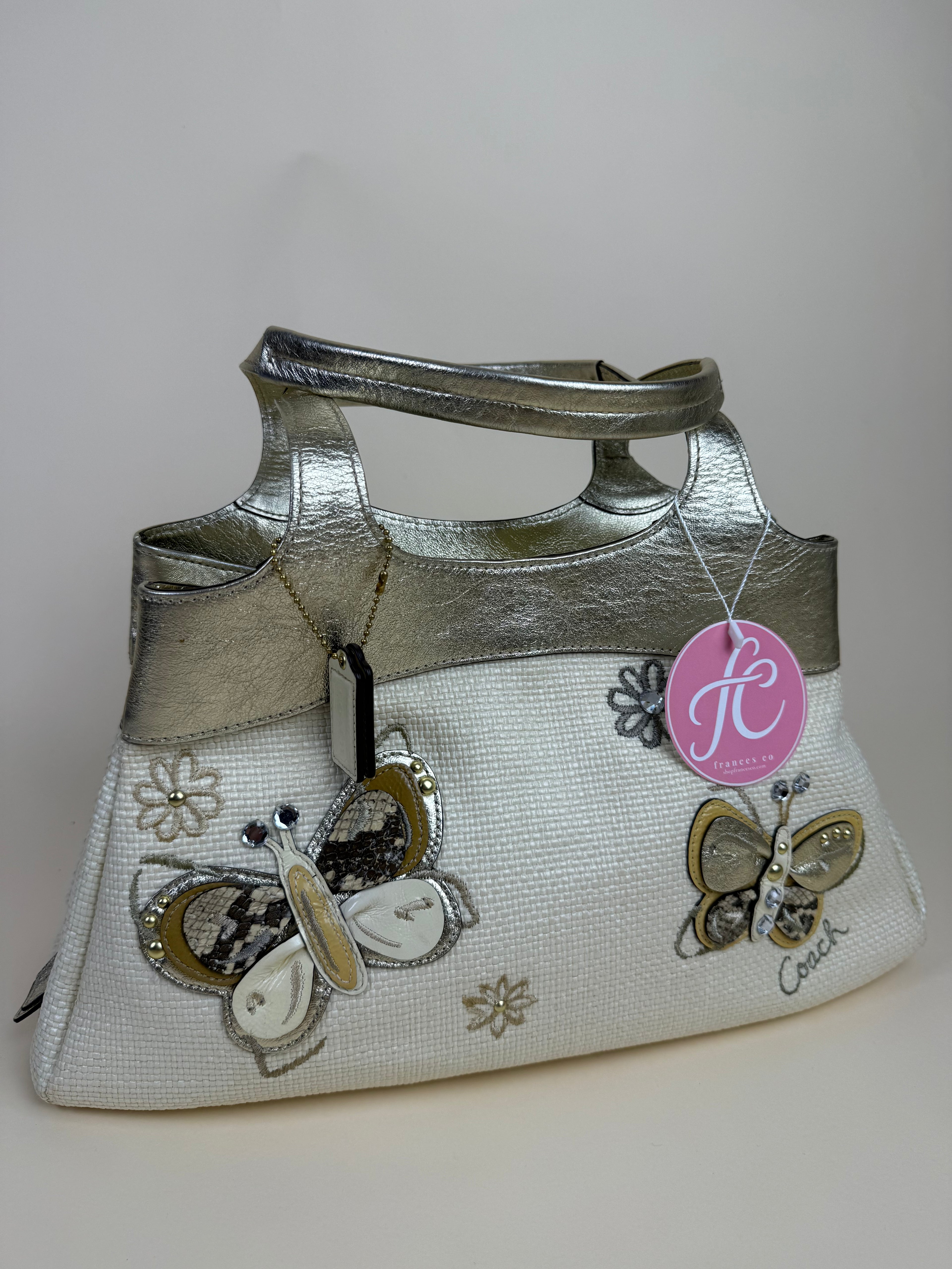 Coach Butterfly Appliqué Tote Bag - Gold