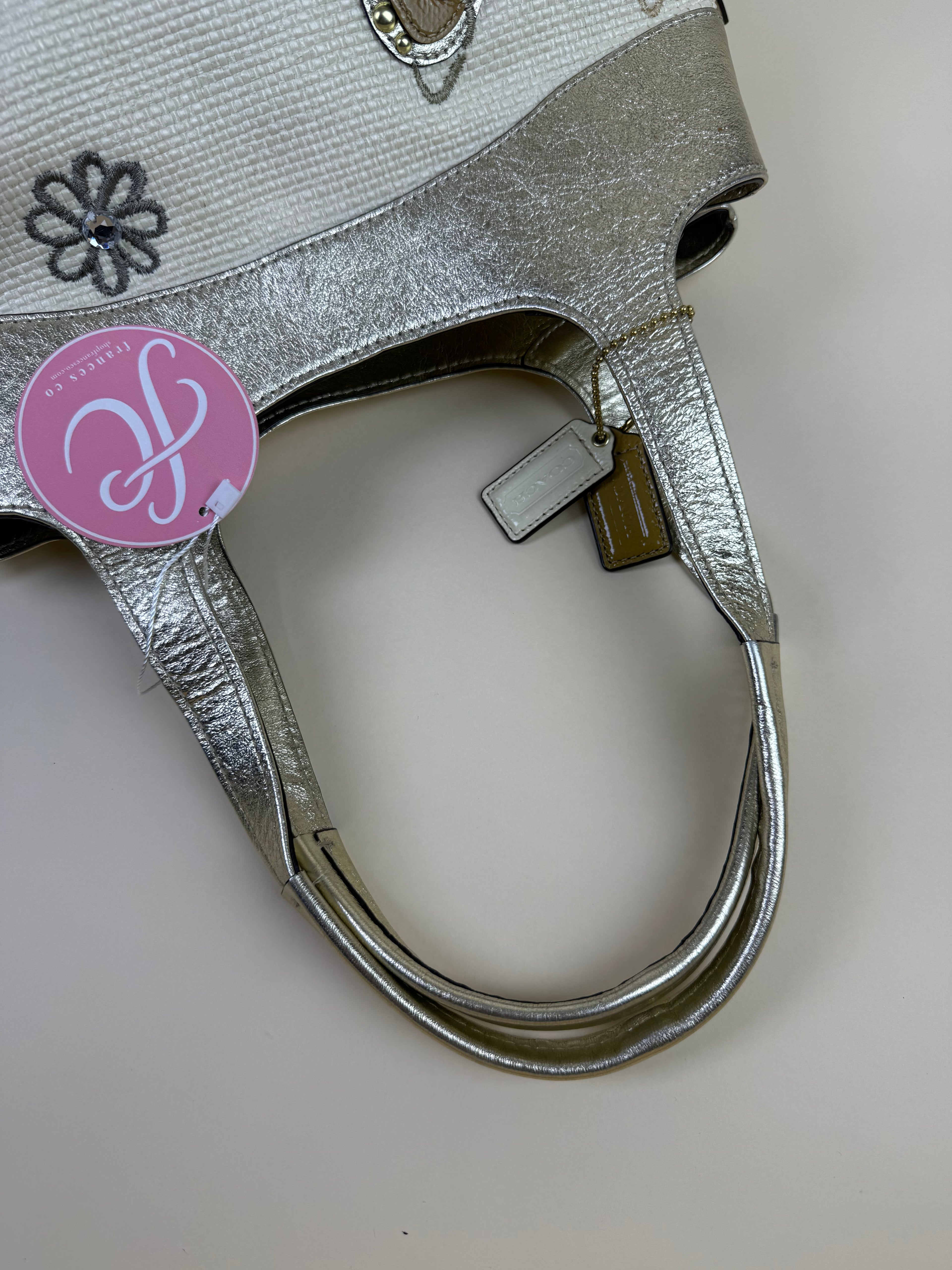 Coach Butterfly Appliqué Tote Bag - Gold