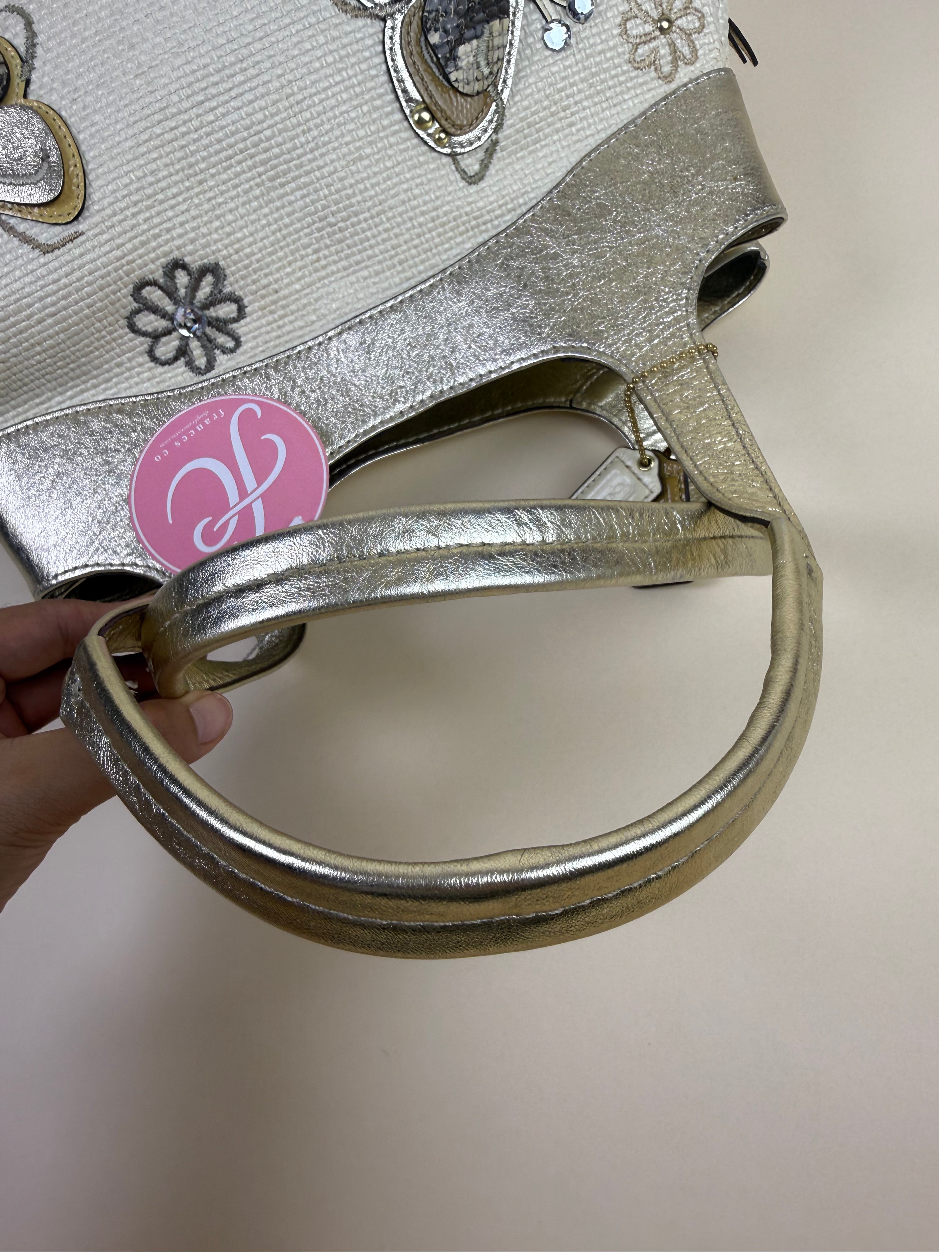 Coach Butterfly Appliqué Tote Bag - Gold