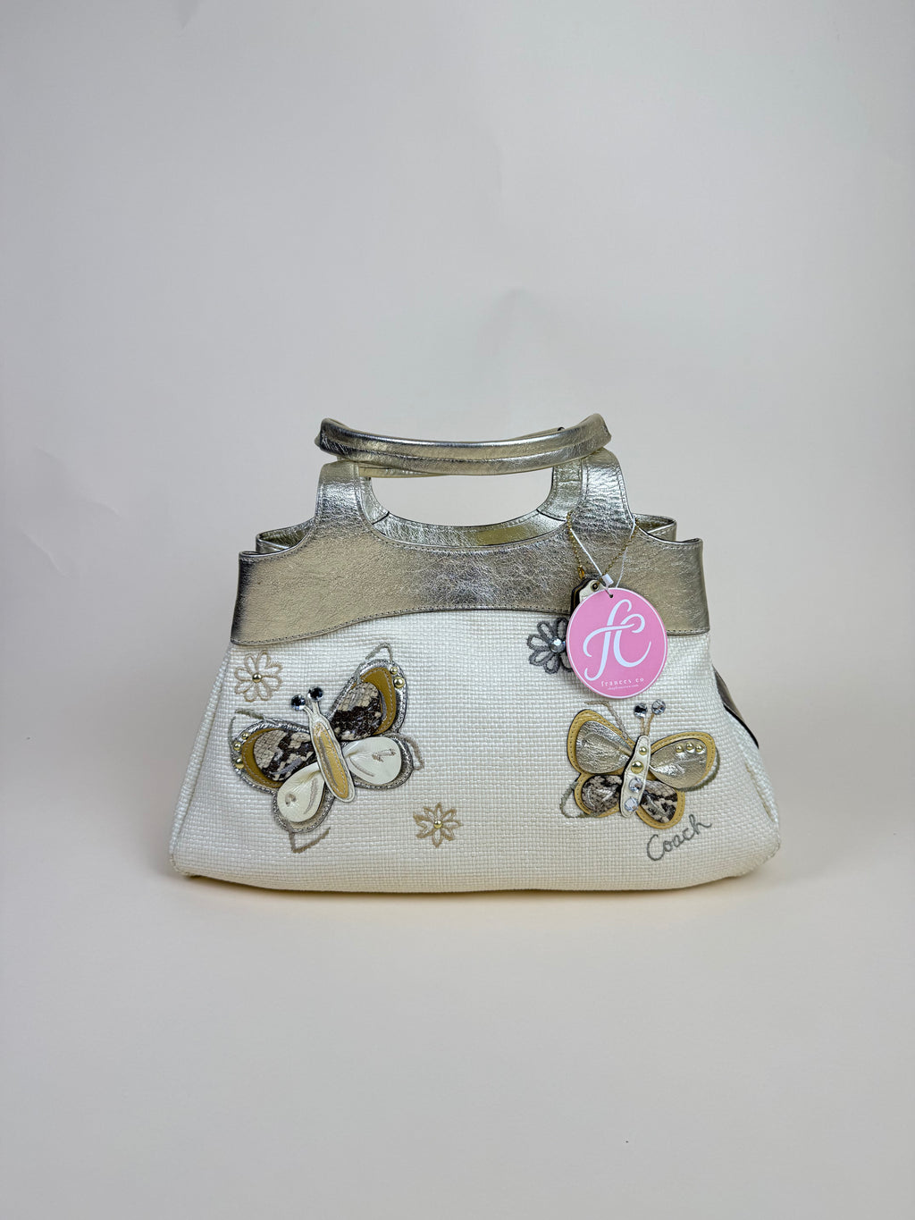 Coach Butterfly Appliqué Tote Bag - Gold