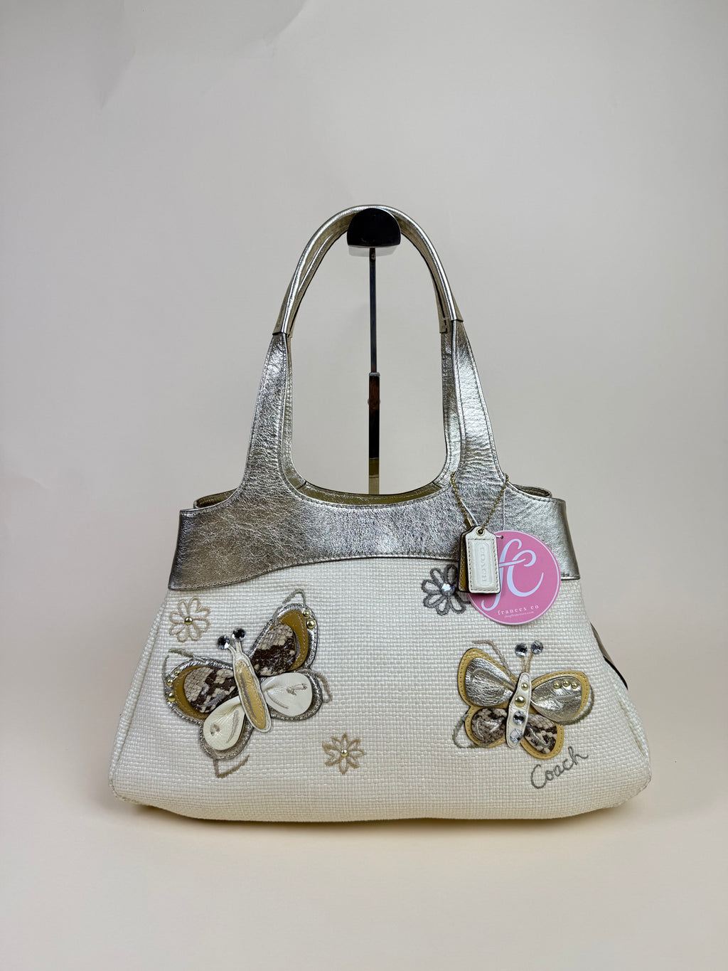 Coach Butterfly Appliqué Tote Bag - Gold
