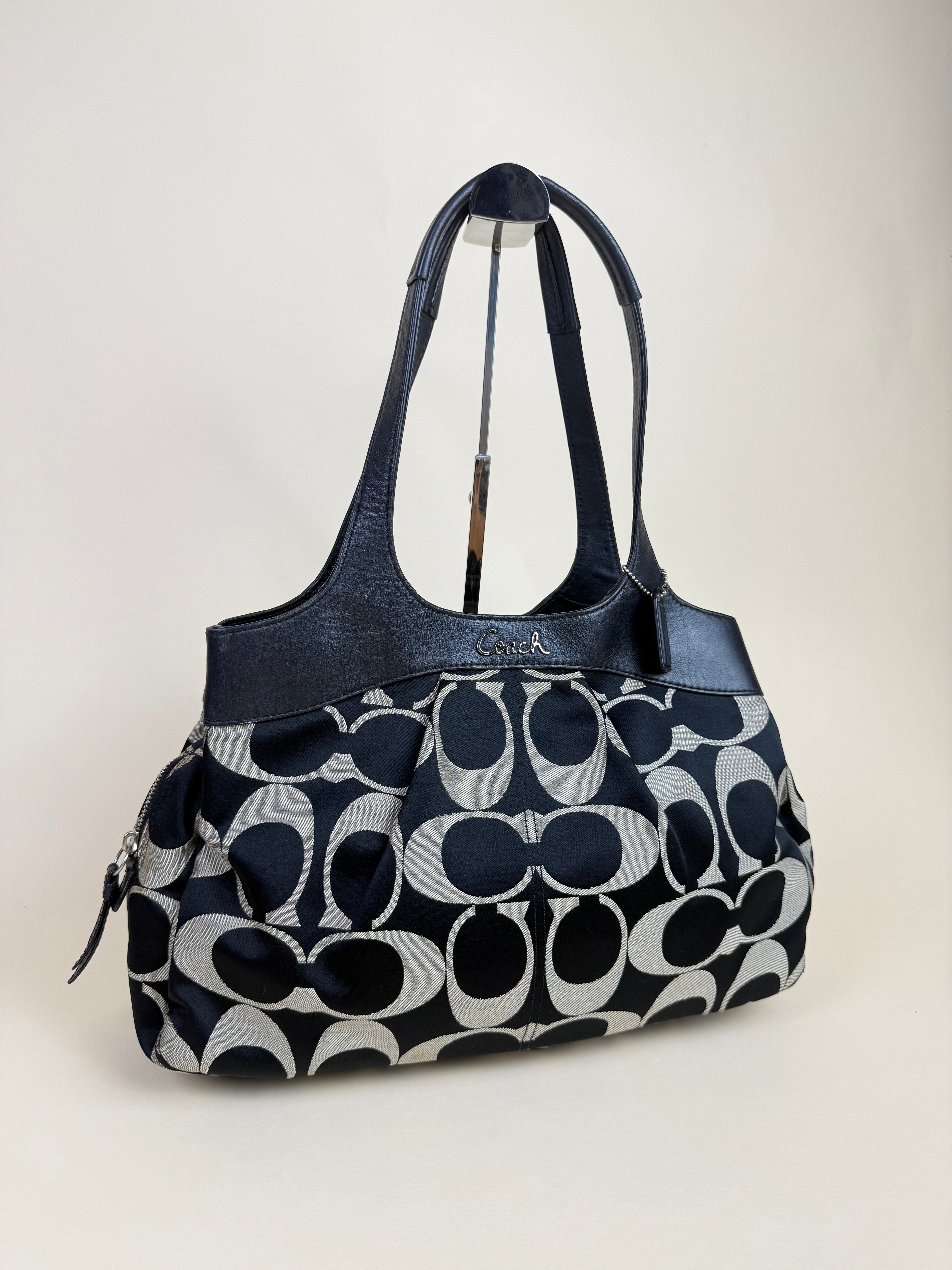 Coach Signature Multifunction Lexi Tote - Black/White