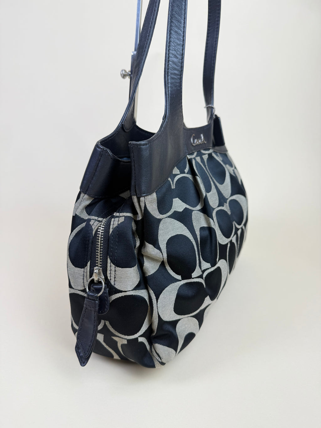 Coach Signature Multifunction Lexi Tote - Black/White