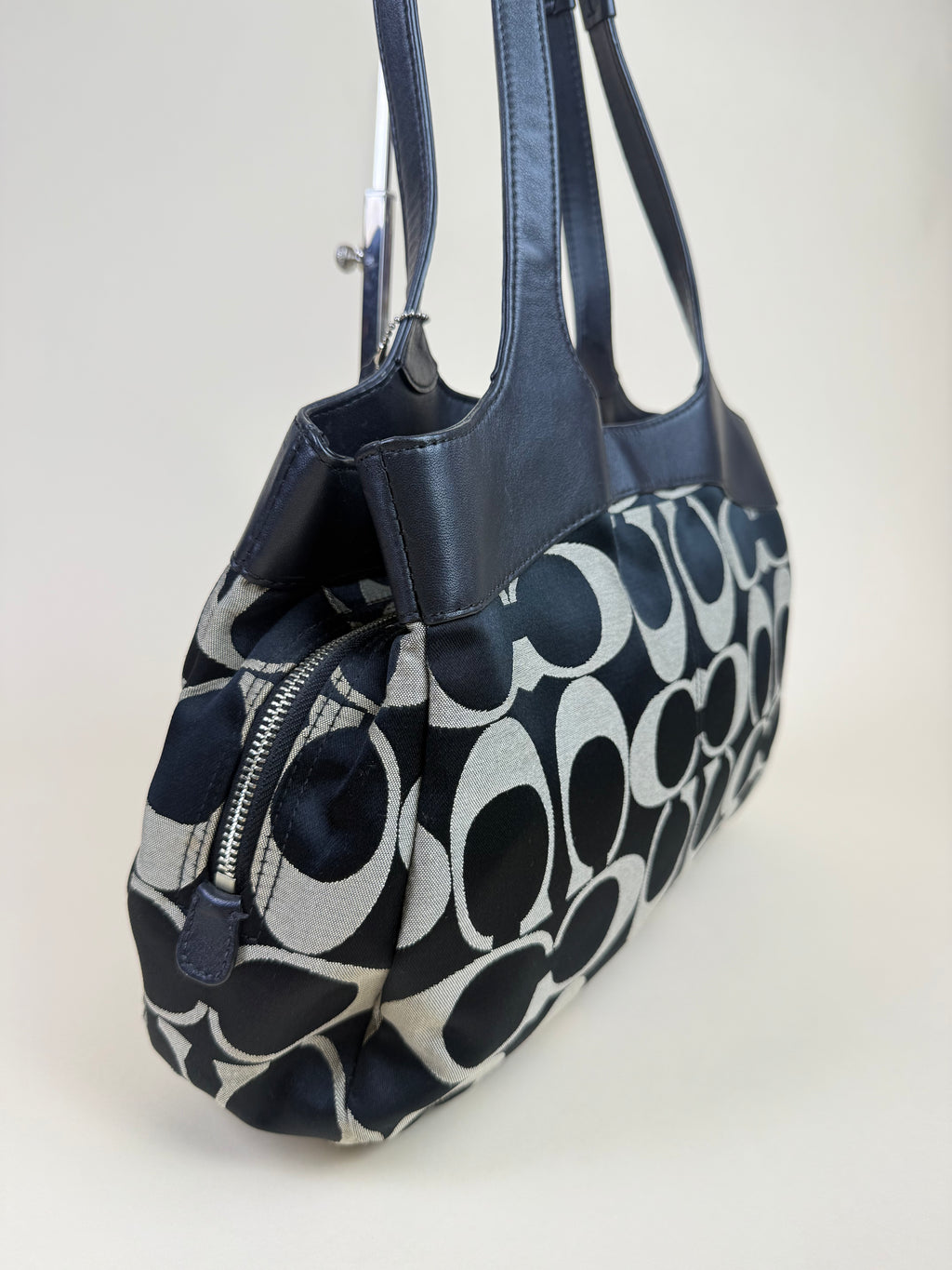 Coach Signature Multifunction Lexi Tote - Black/White