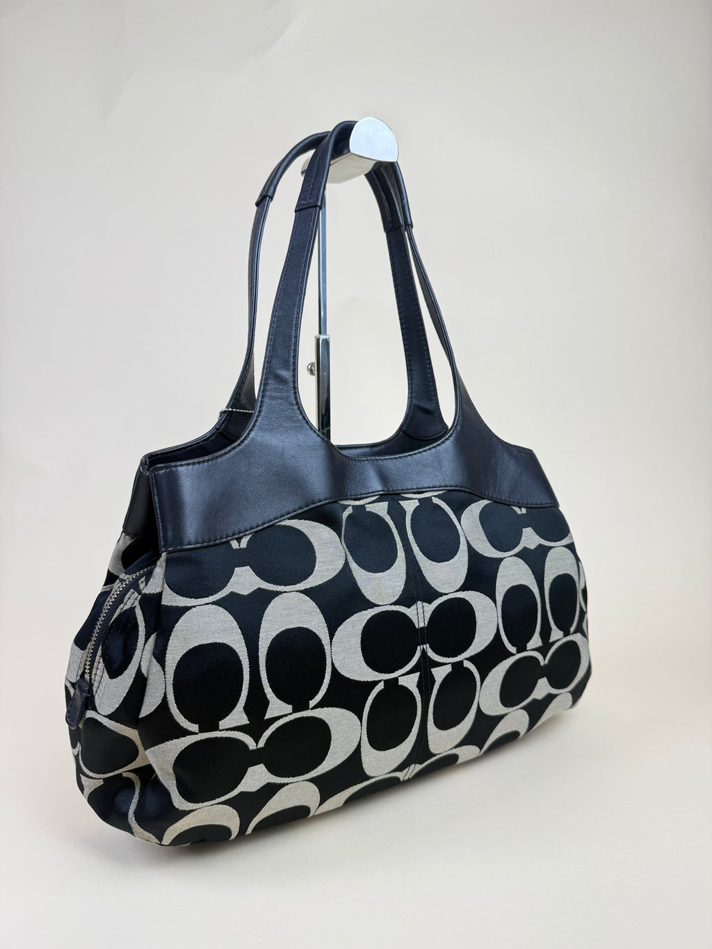 Coach Signature Multifunction Lexi Tote - Black/White