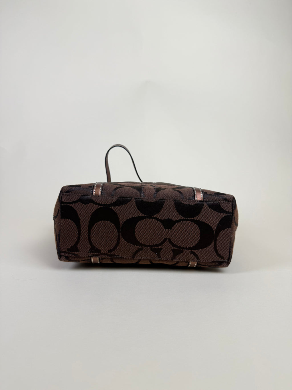 Coach Stripe Signature Tote - Brown