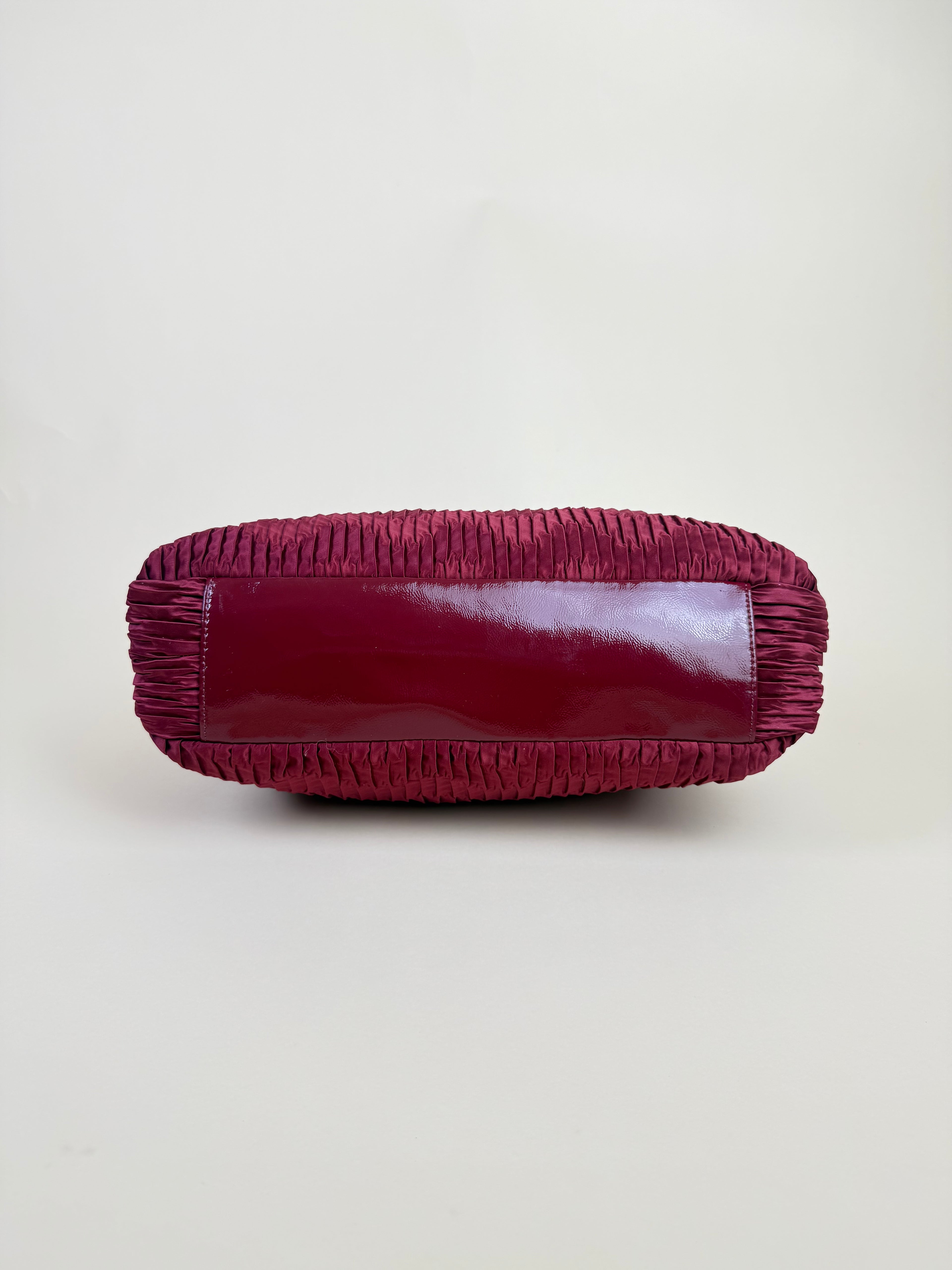 Coach Ashley Gathered Carryall - Bordeaux Burgundy