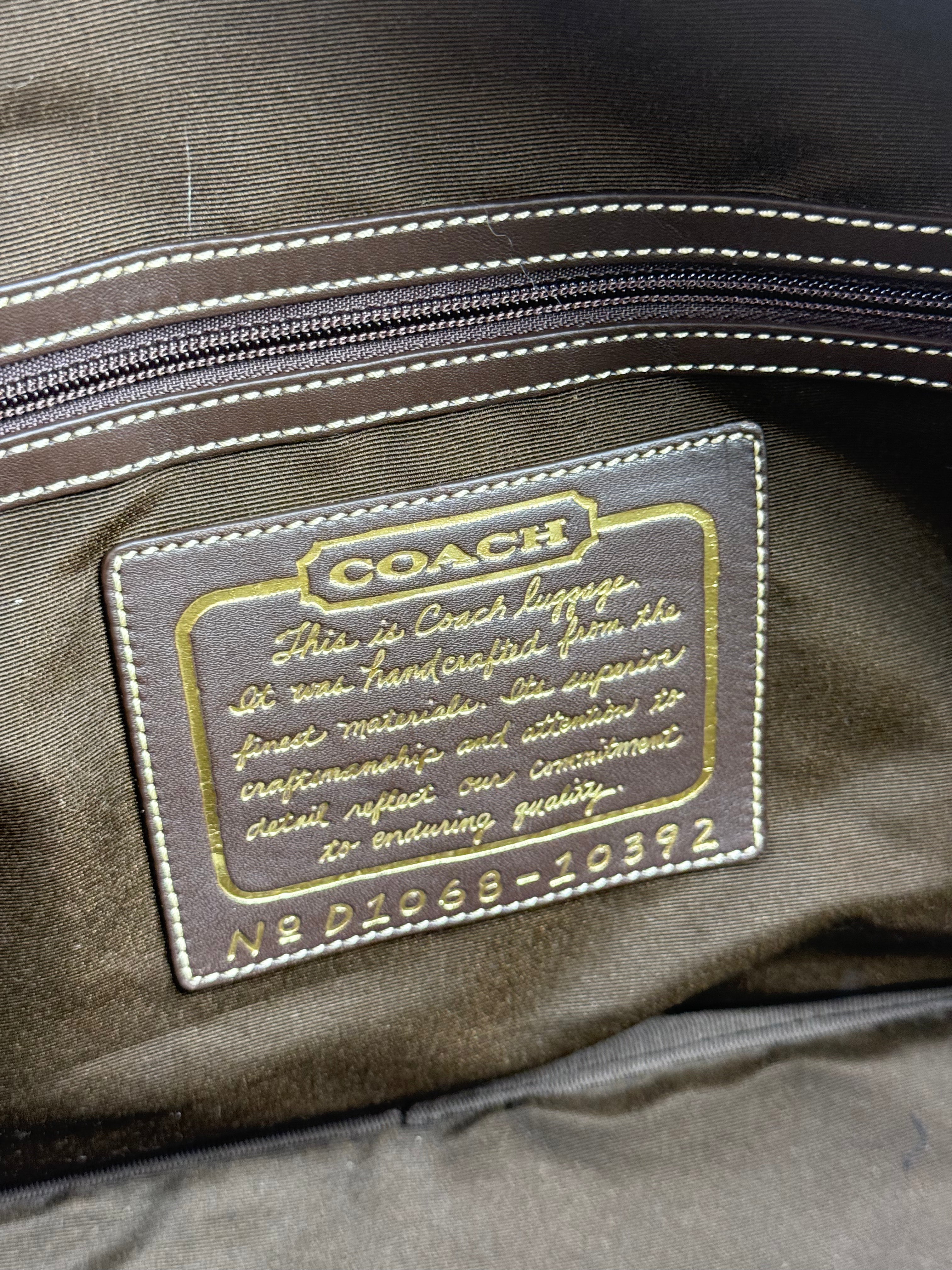 Coach Signature Boston Duffle – Khaki/Brown