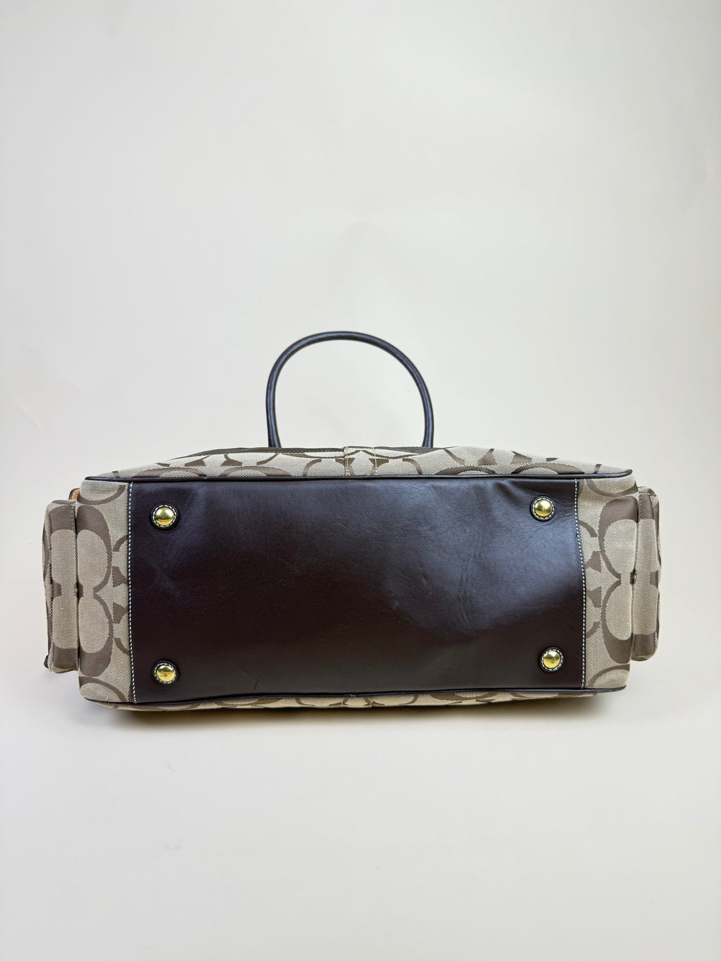 Coach Signature Boston Duffle – Khaki/Brown