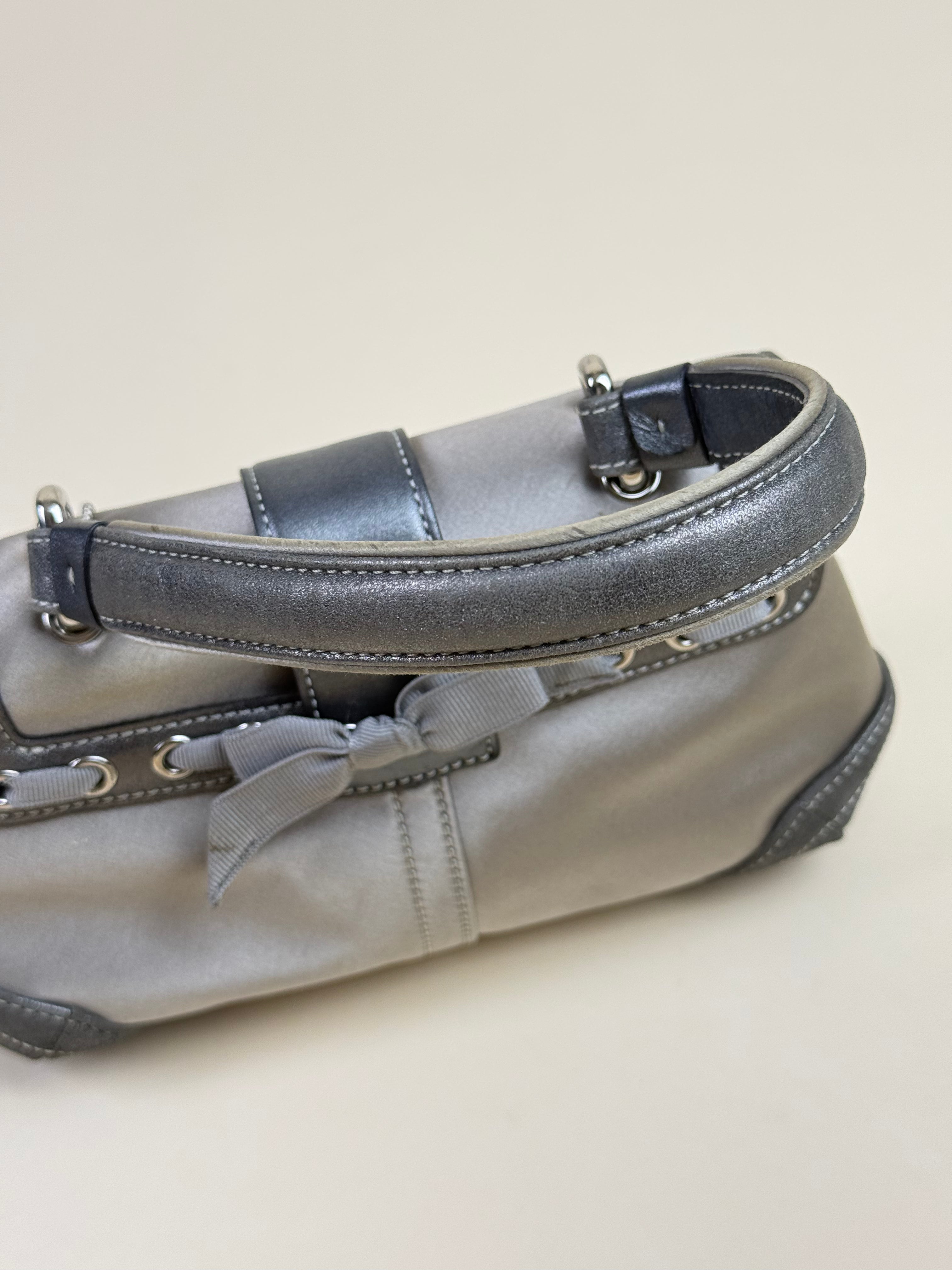 Coach Madison Mini Soho Top Handle - Metallic Gray