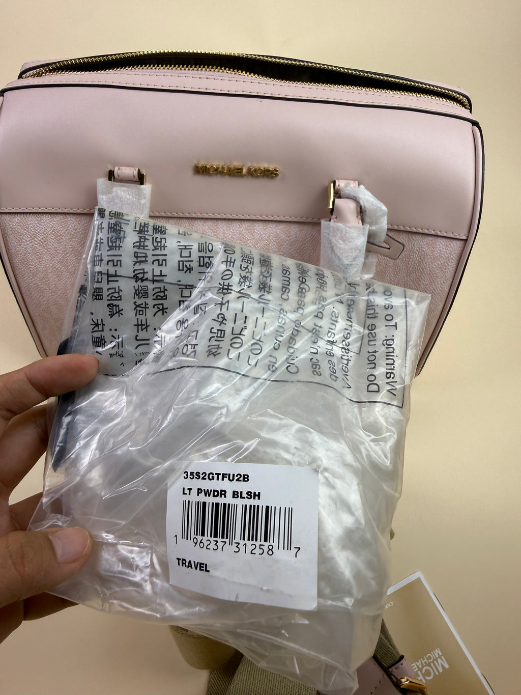 Michael Kors Jet Set Travel Medium Duffle - Light Powder Blush
