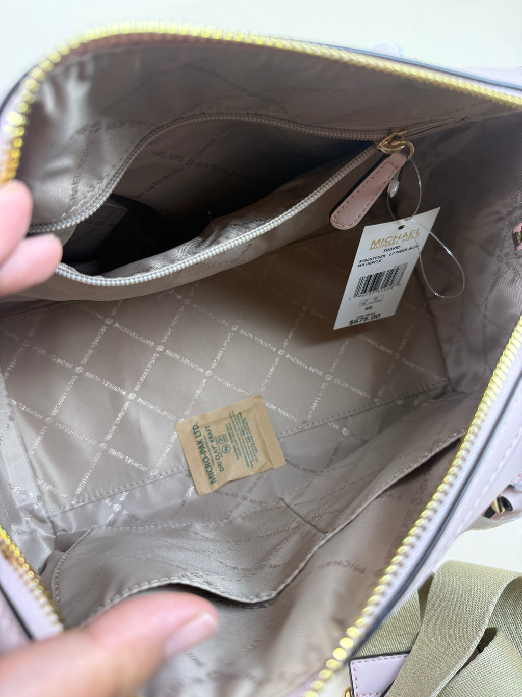 Michael Kors Jet Set Travel Medium Duffle - Light Powder Blush