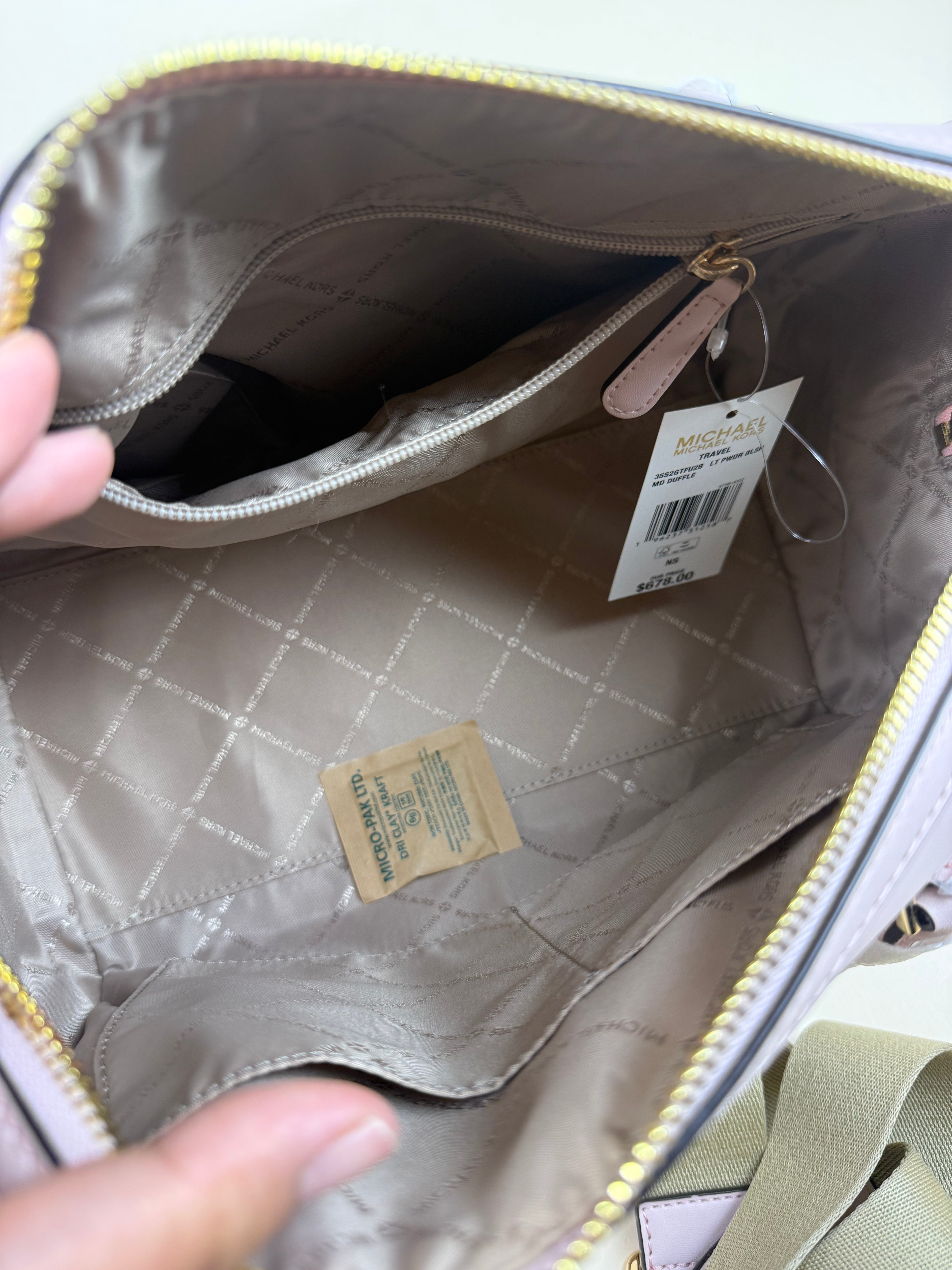 Michael Kors Jet Set Travel Medium Duffle - Light Powder Blush