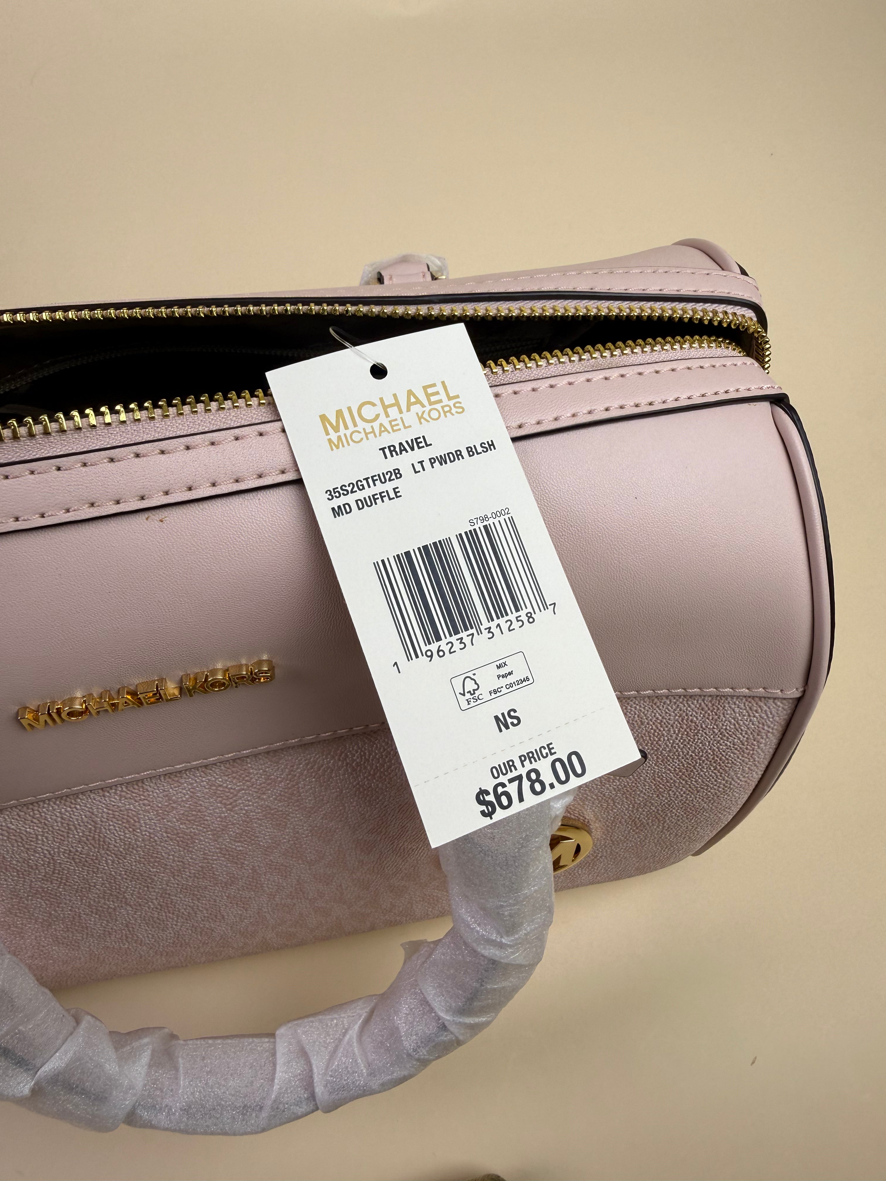 Michael Kors Jet Set Travel Medium Duffle - Light Powder Blush