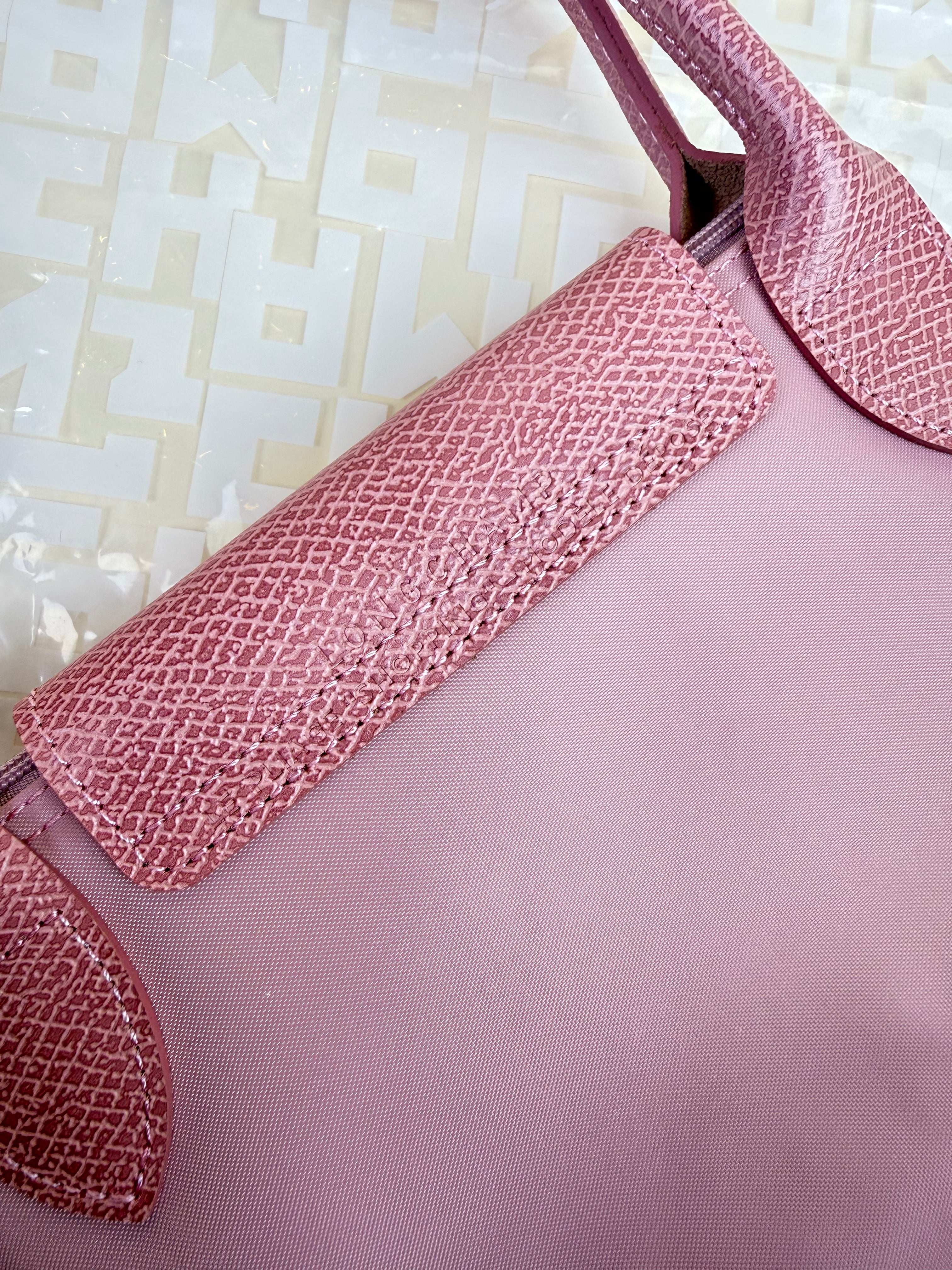 Longchamp Le Pliage Club Medium Long Handle - Rose