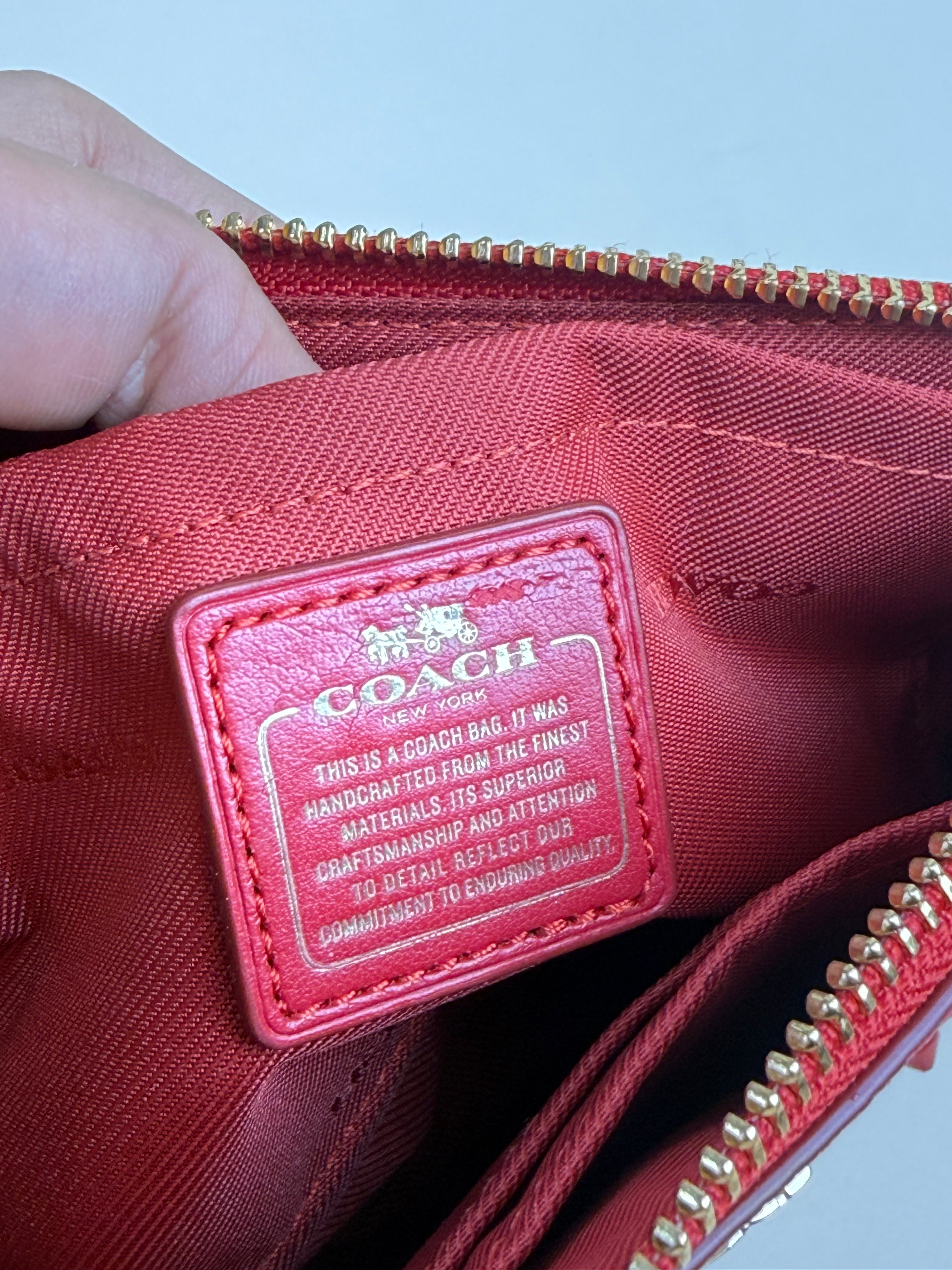 Coach Nolita 22 With Prairie Rivets - Red