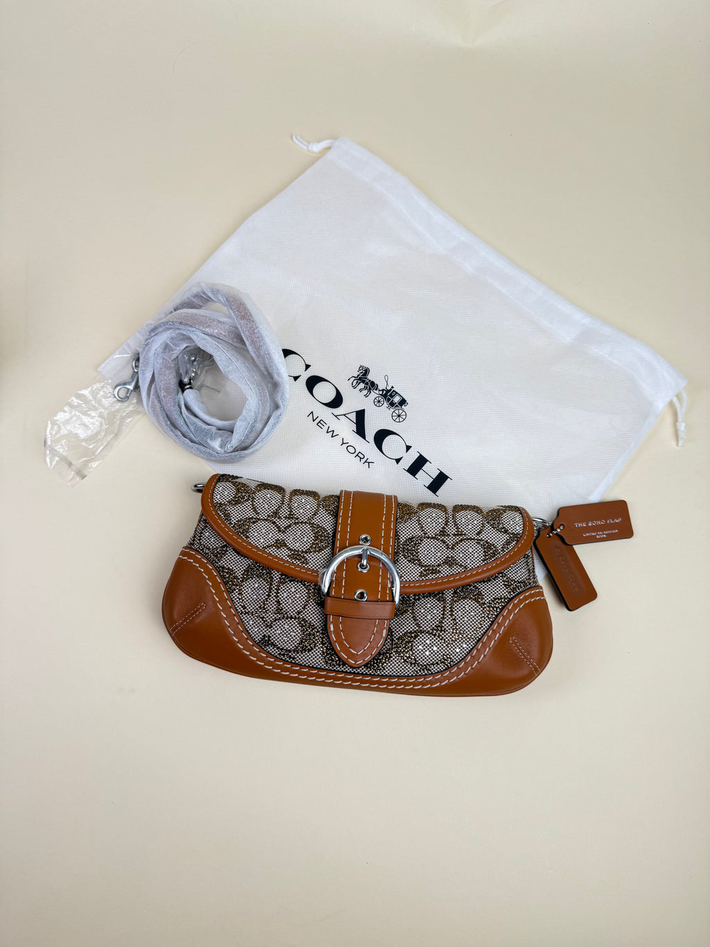 Coach Crystal Soho 26 - Tan / Signature Crystal
