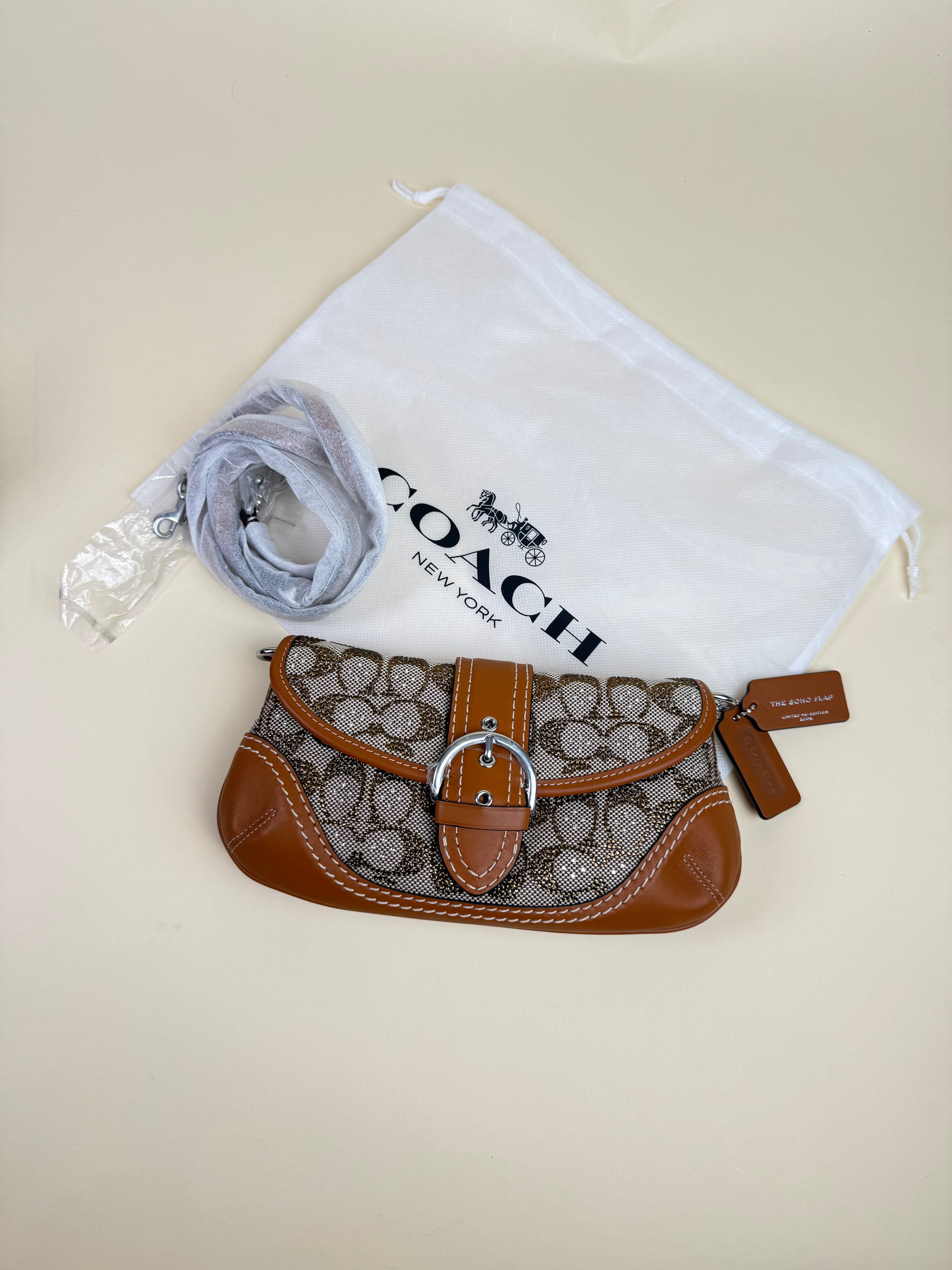 Coach Crystal Soho 26 - Tan / Signature Crystal