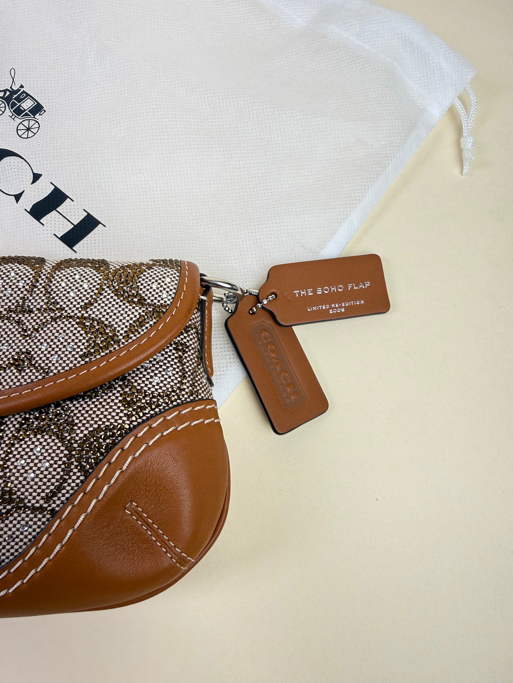 Coach Crystal Soho 26 - Tan / Signature Crystal