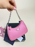 Prada Re-Edition Mini Hobo - Begonia Pink