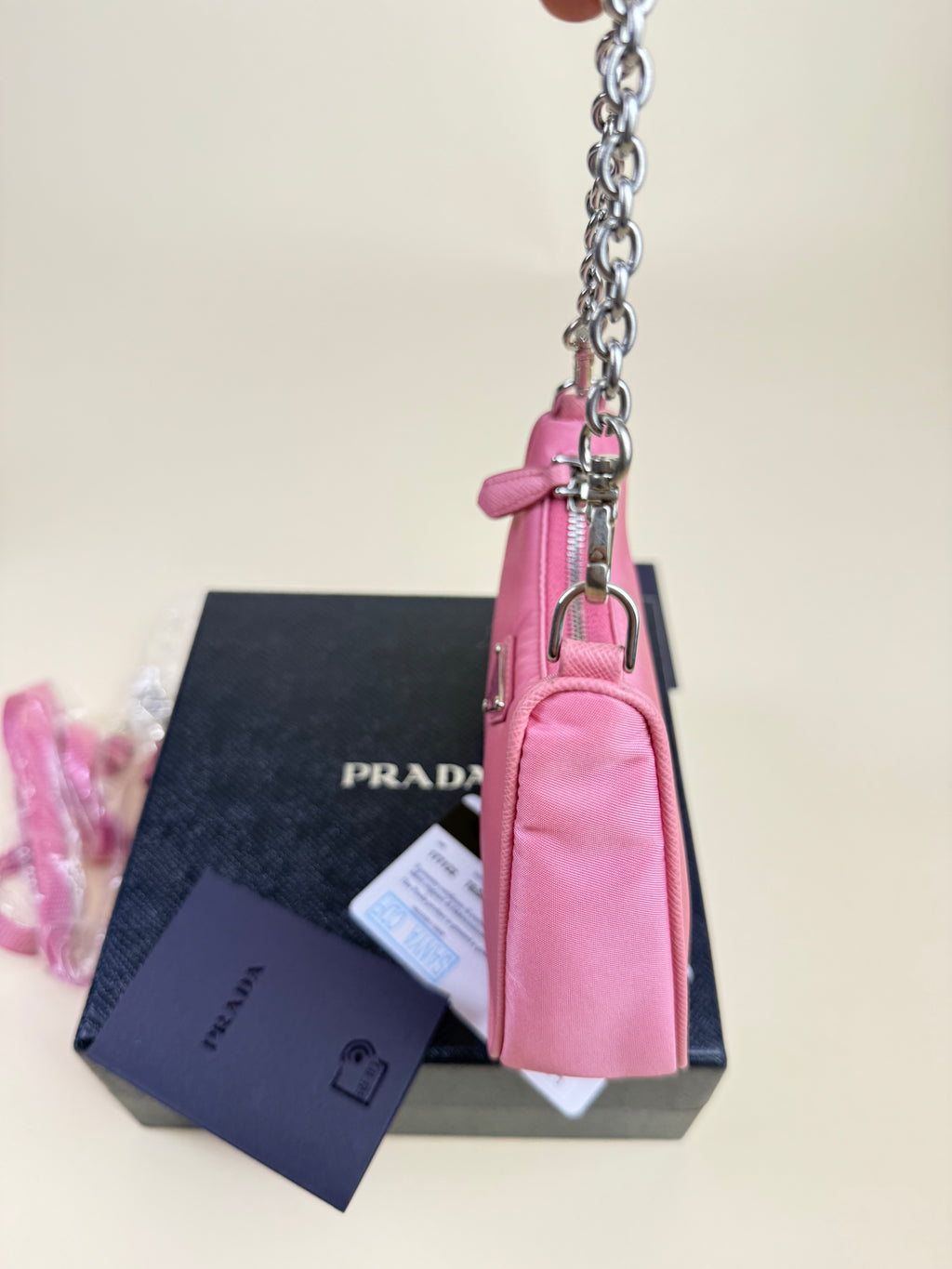 Prada Re-Edition Mini Hobo - Begonia Pink