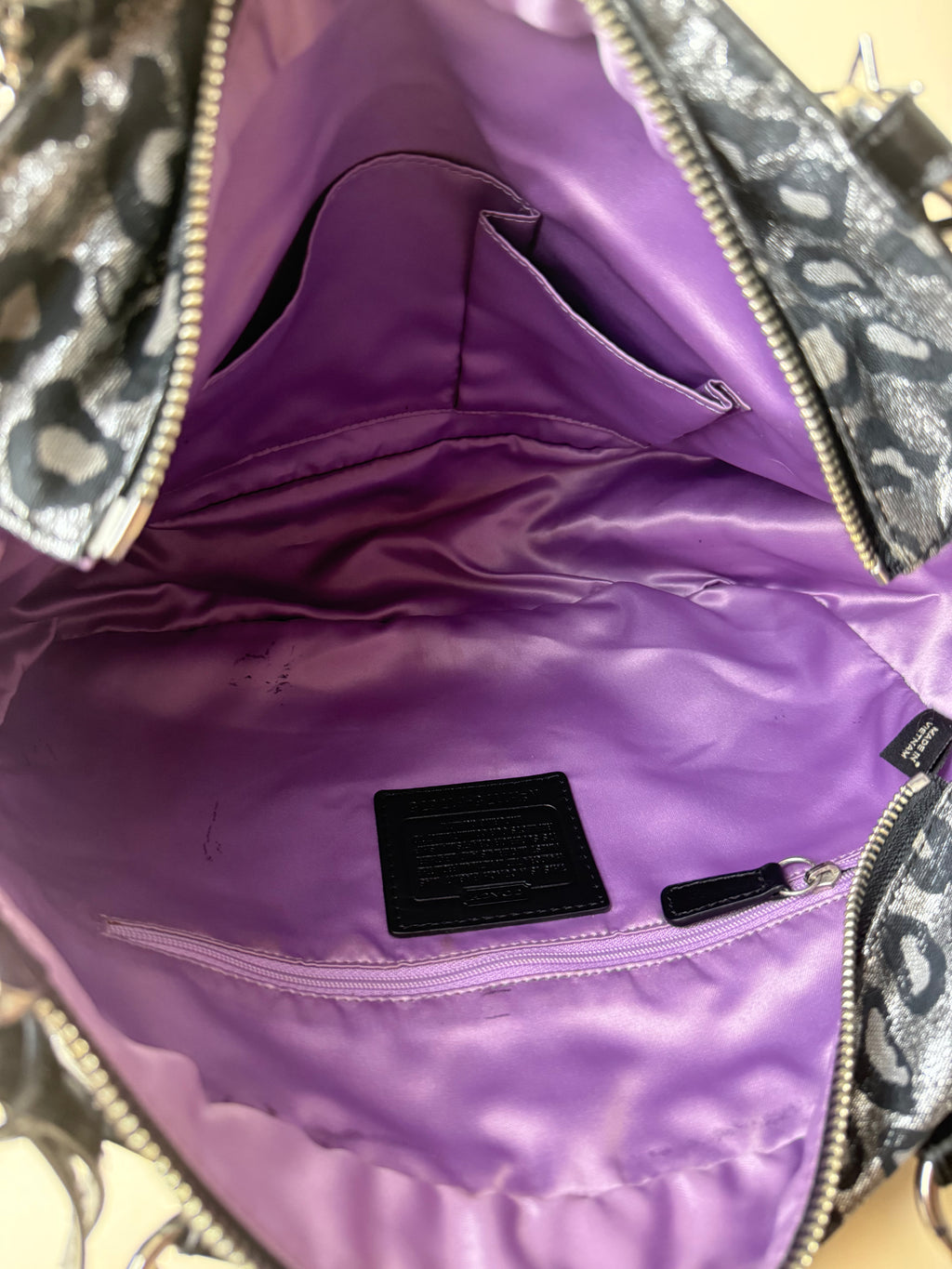 Coach Gallery Ocelot East West Tote