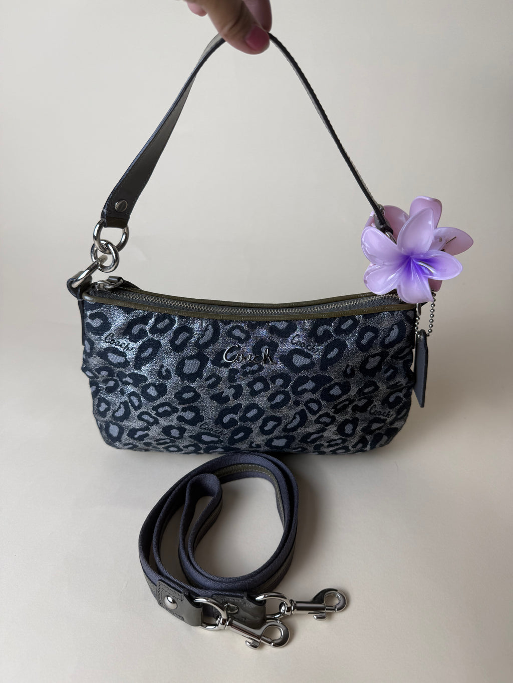 Coach Madison Ocelot Leopard Print Mini Shoulder Bag
