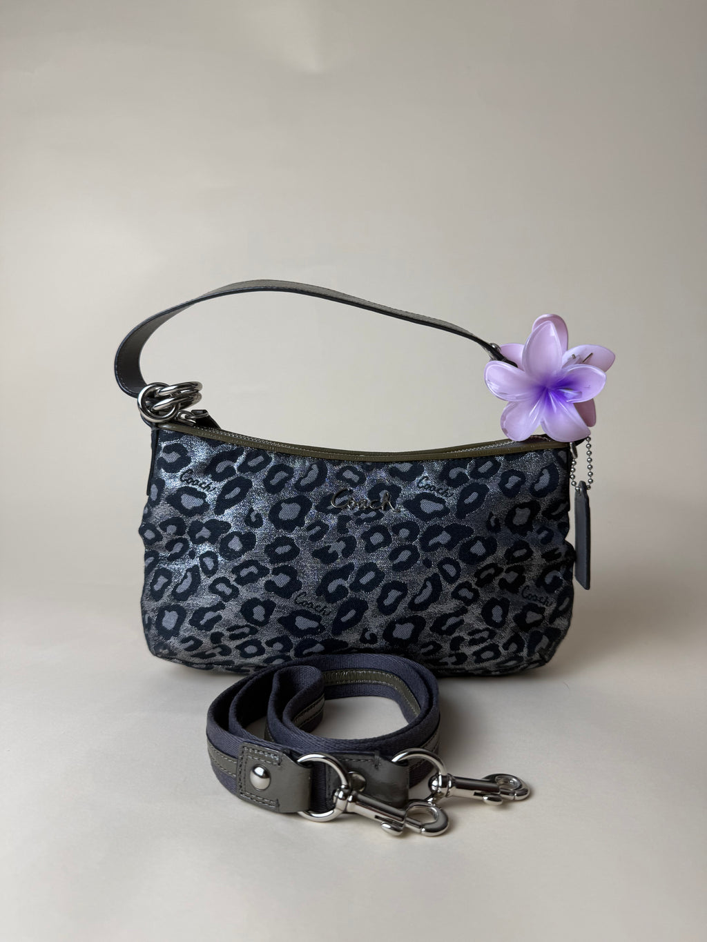 Coach Madison Ocelot Leopard Print Mini Shoulder Bag