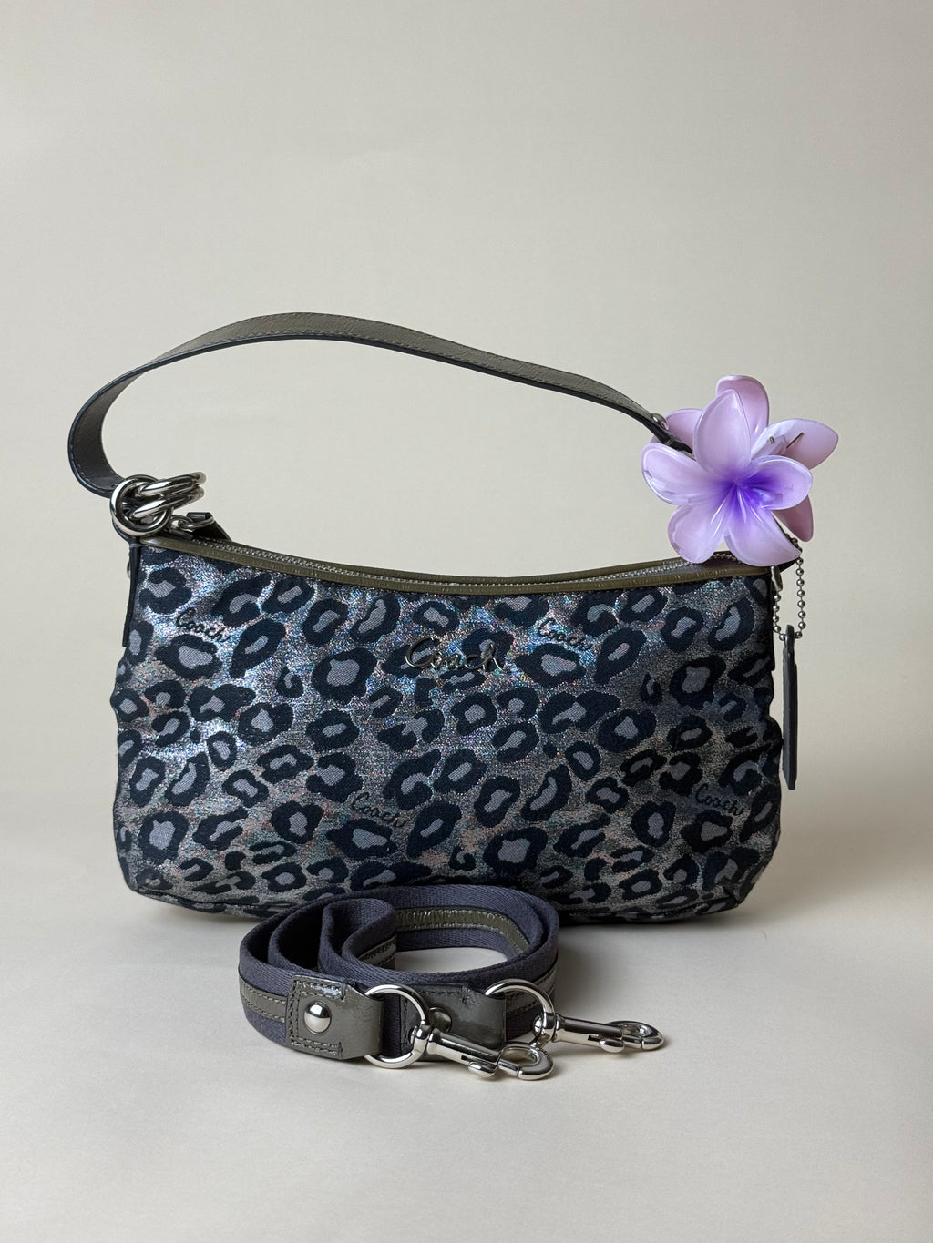 Coach Madison Ocelot Leopard Print Mini Shoulder Bag