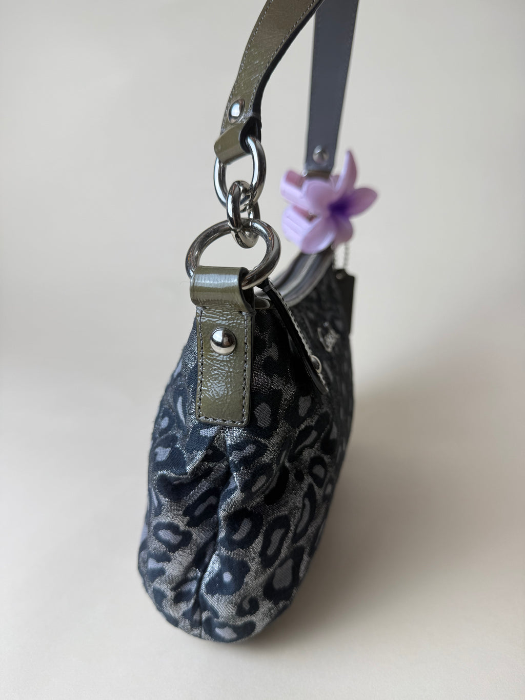 Coach Madison Ocelot Leopard Print Mini Shoulder Bag