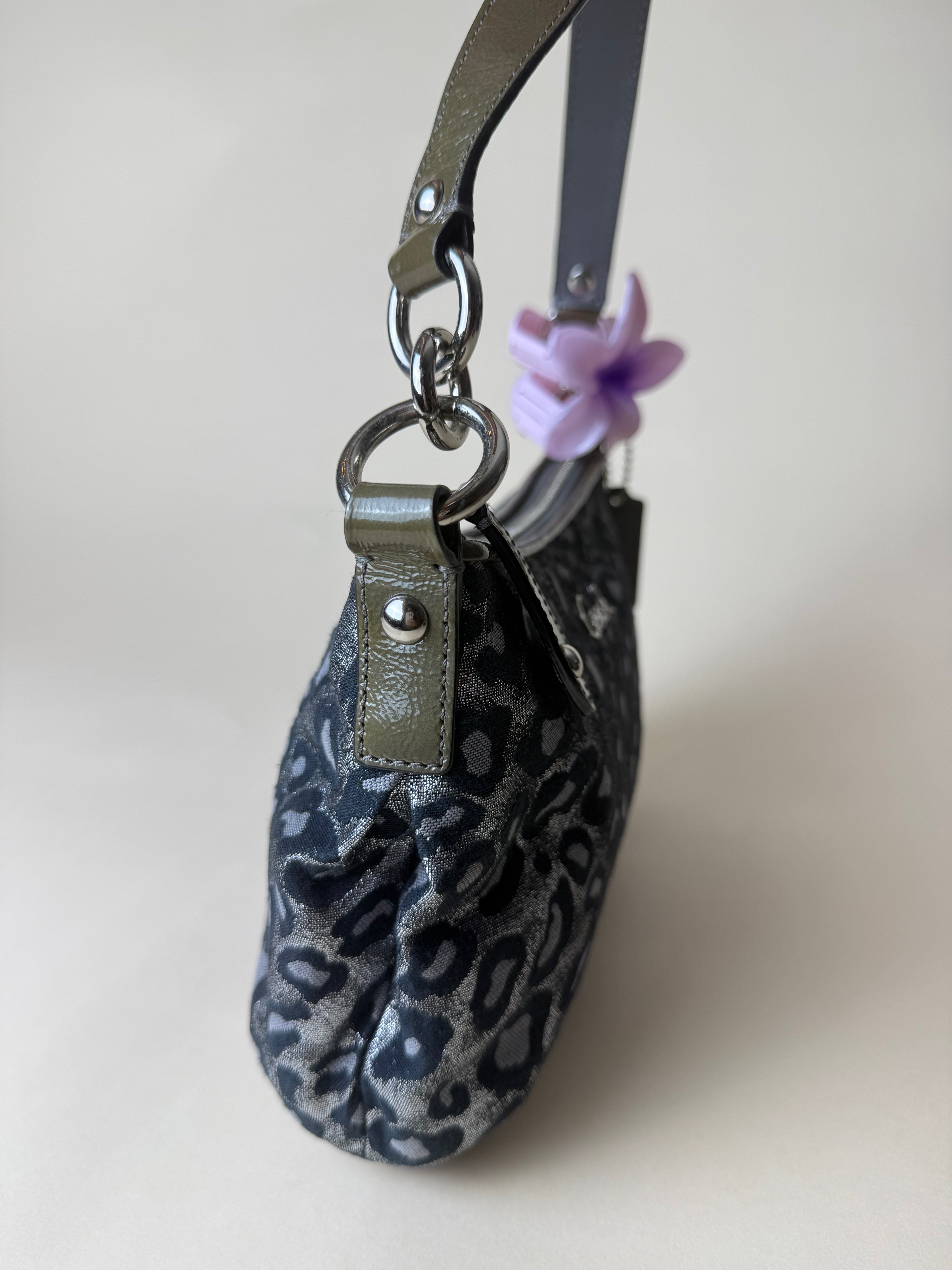 Coach Madison Ocelot Leopard Print Mini Shoulder Bag