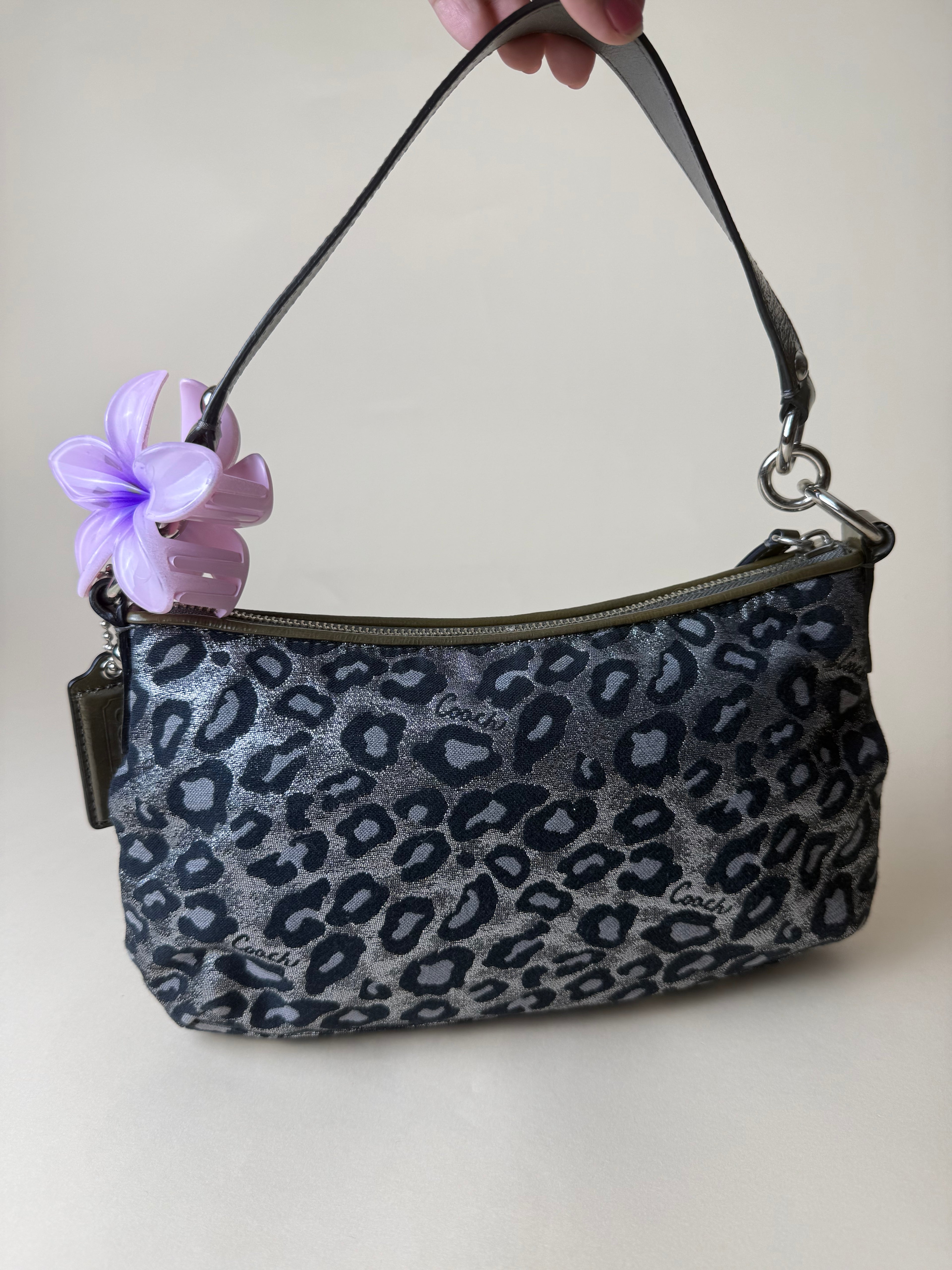 Coach Madison Ocelot Leopard Print Mini Shoulder Bag